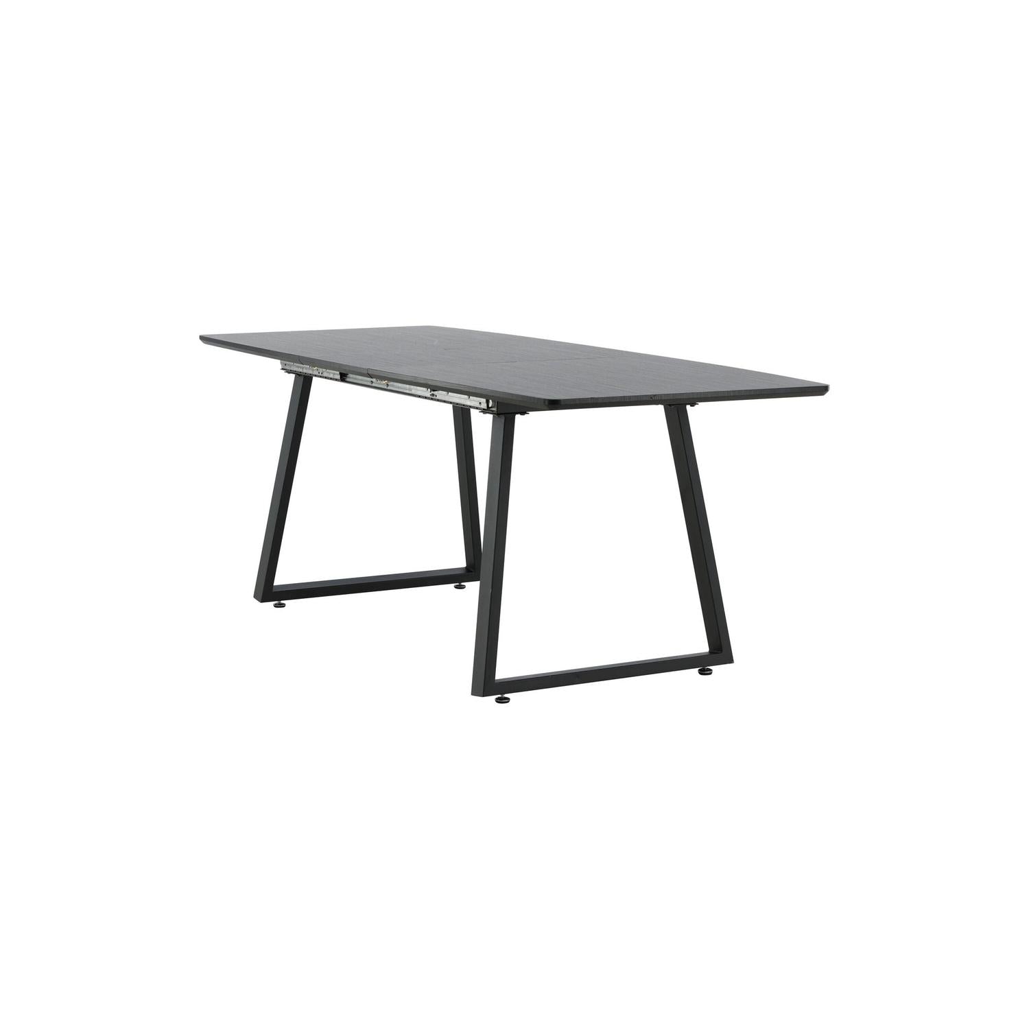 Esstisch Inca ausziehbar 160-200cm - Eiche Schwarz-Esstische ausziehbar-Venture Home-le canapé