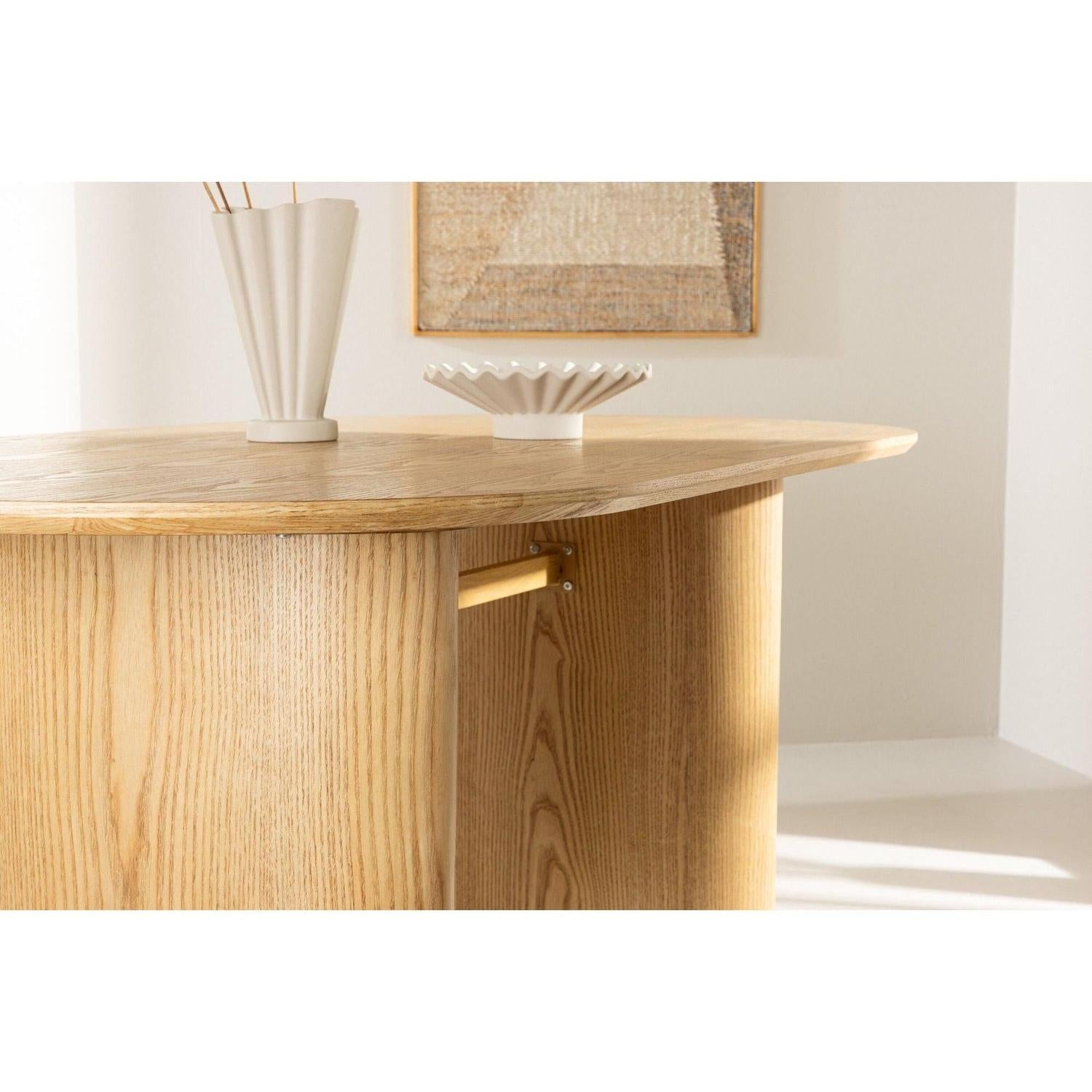 Esstisch Isolde 180*90cm - Hellbraun-Esstisch Oval-Venture Home-le canapé