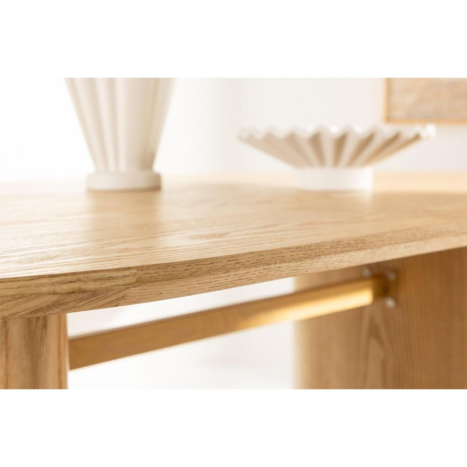 Esstisch Isolde 180*90cm - Hellbraun-Esstisch Oval-Venture Home-le canapé