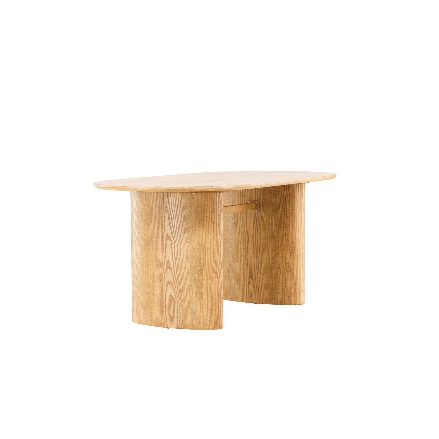 Esstisch Isolde 180*90cm - Hellbraun-Esstische Oval-Venture Home-le canapé