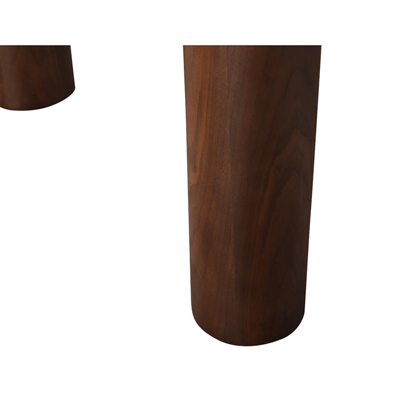 Esstisch Japandi Ø140cm in Betonoptik - Beige/Braun-Esstische Rund-Pole to Pole-le canapé
