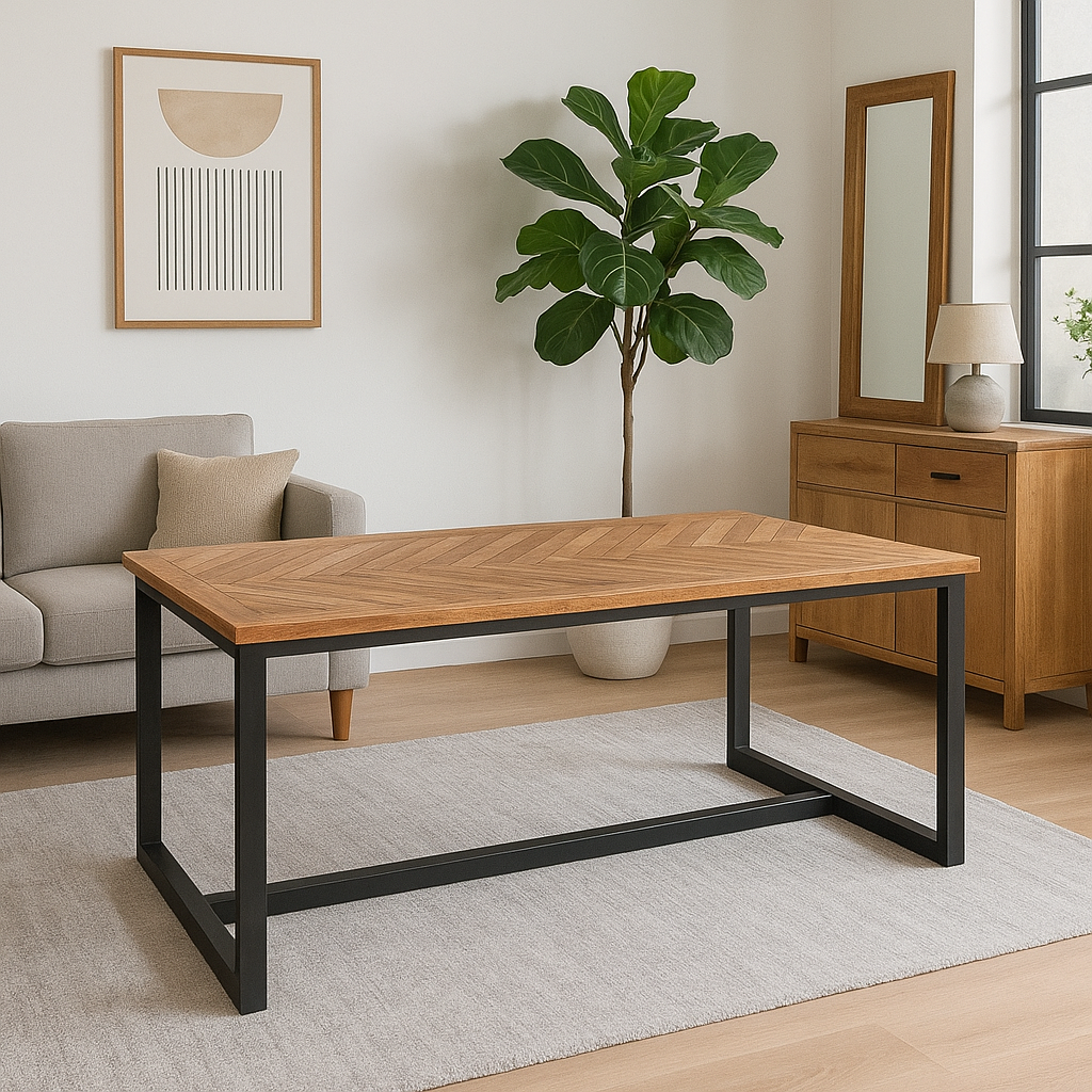 Esstisch Jax 180cm - Natur-Esstisch Rechteckig-Benoa-le canapé