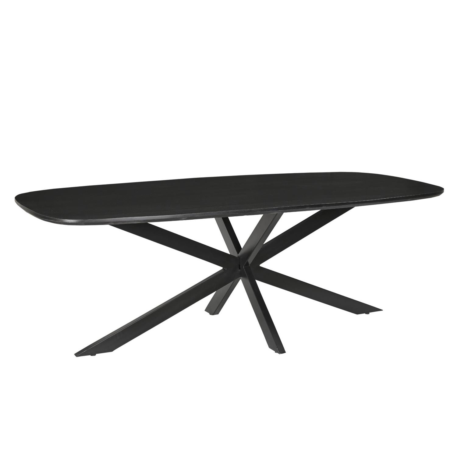 Esstisch Jesper Oval 180*90cm - Schwarz-Esstische Oval-Livingfurn-le canapé