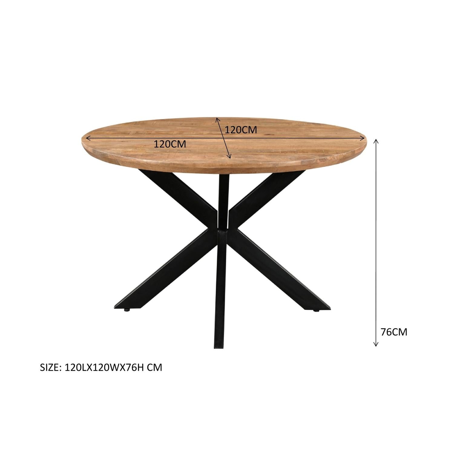 Esstisch Jesper Rund 120cm - Hellbraun-Esstisch Rund-Livingfurn-le canapé