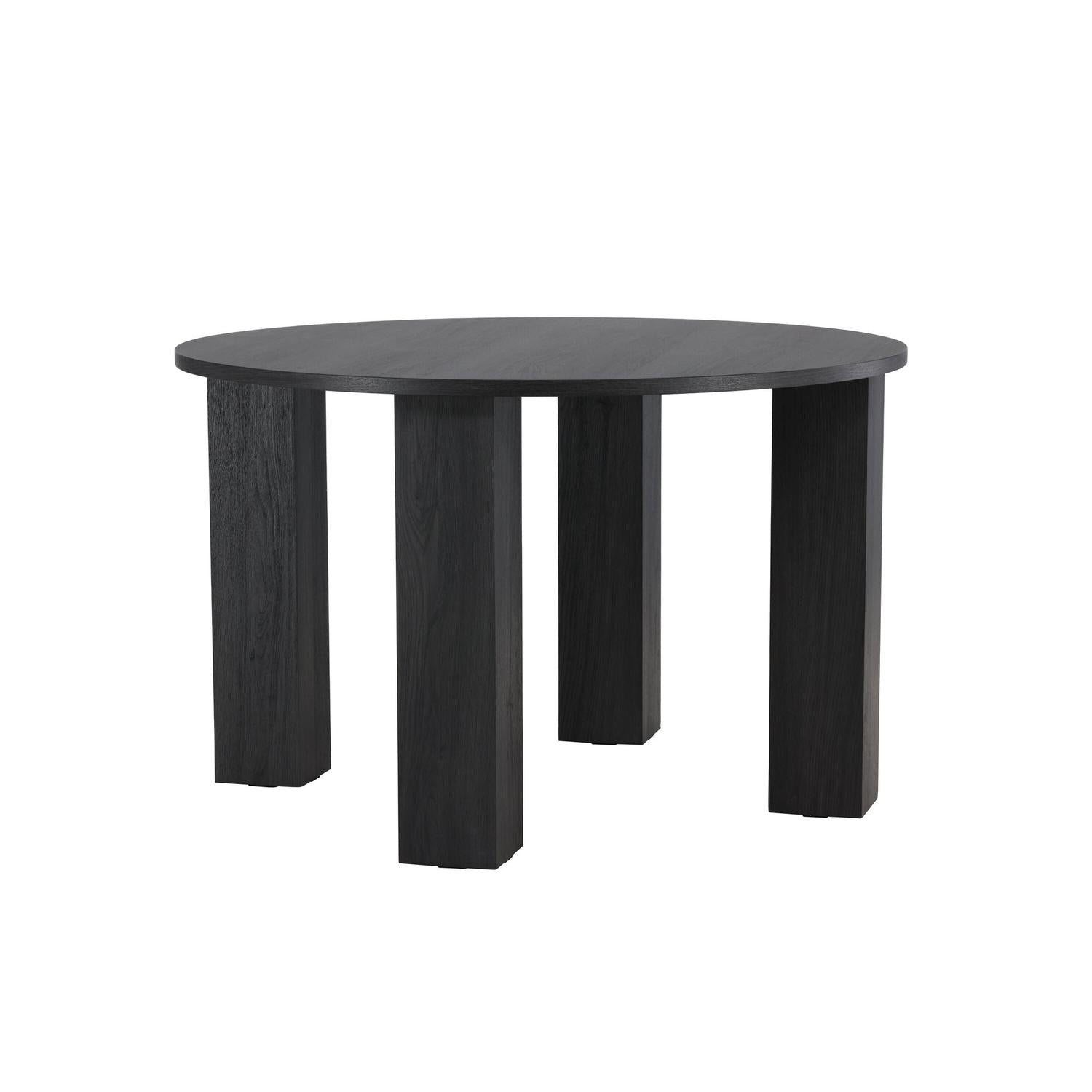 Esstisch Juno Ø120cm - Schwarz-Esstisch Rund-Venture Home-le canapé