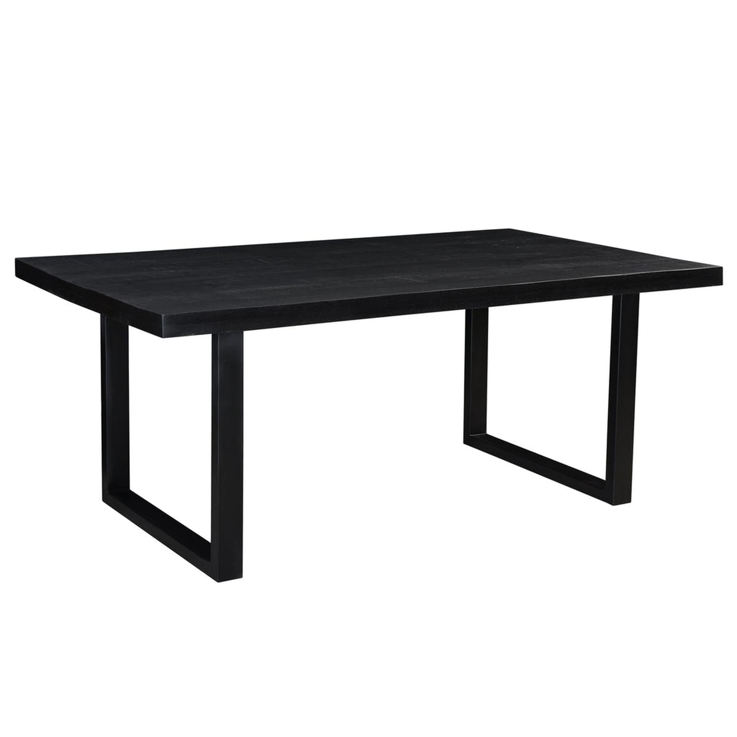 Esstisch Kala aus Mangoholz 180*90cm - Schwarz-Esstische Rechteckig-Livingfurn-le canapé