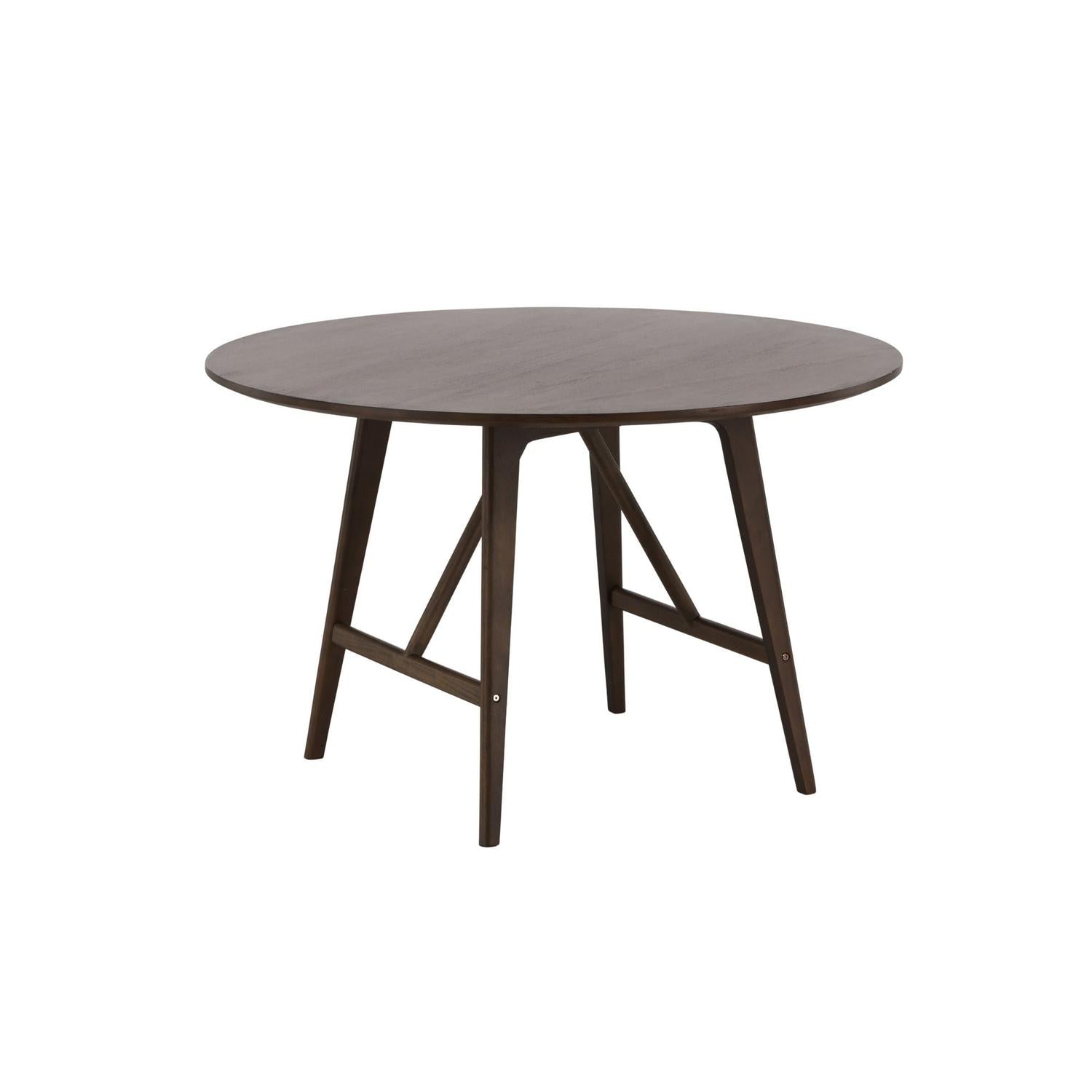 Esstisch Kaseidon Ø100cm - Dunkelbraun-Esstische Rund-Venture Home-le canapé