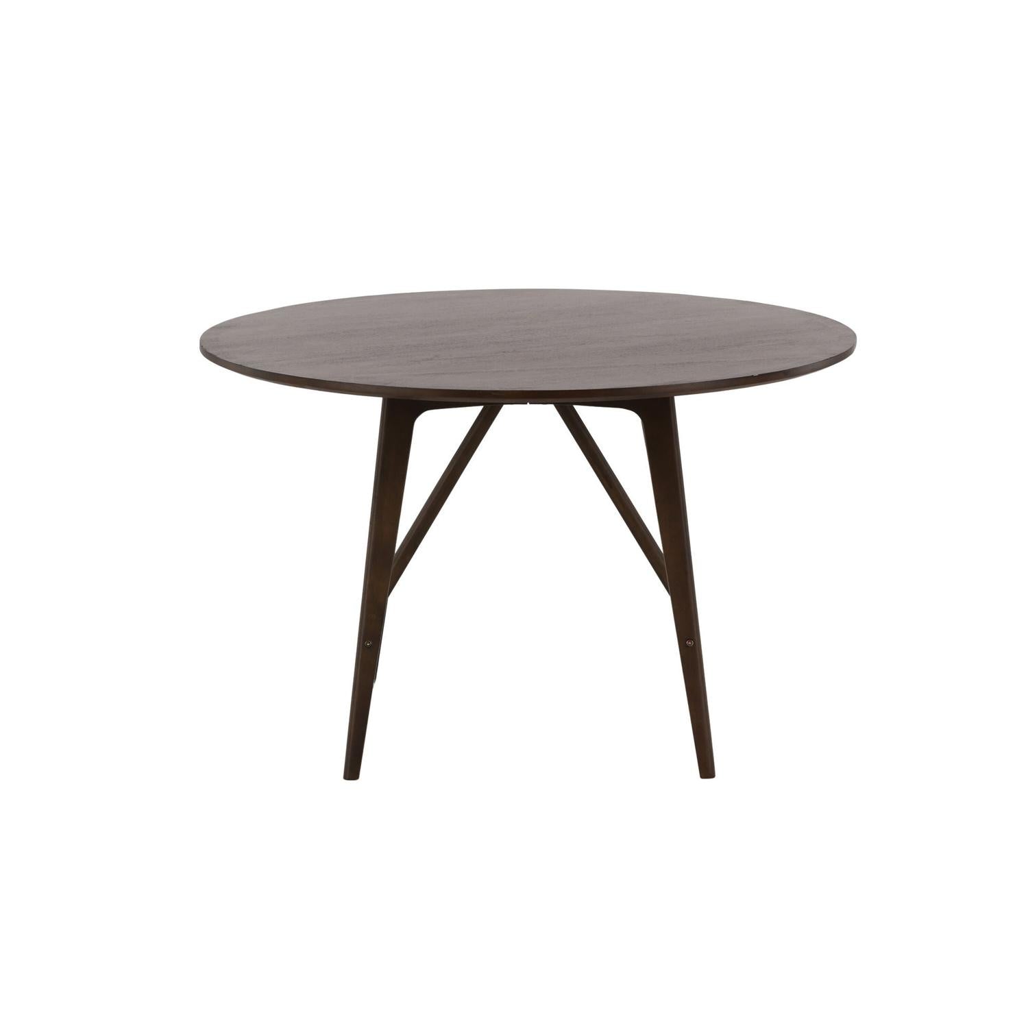 Esstisch Kaseidon Ø100cm - Dunkelbraun-Esstische Rund-Venture Home-le canapé