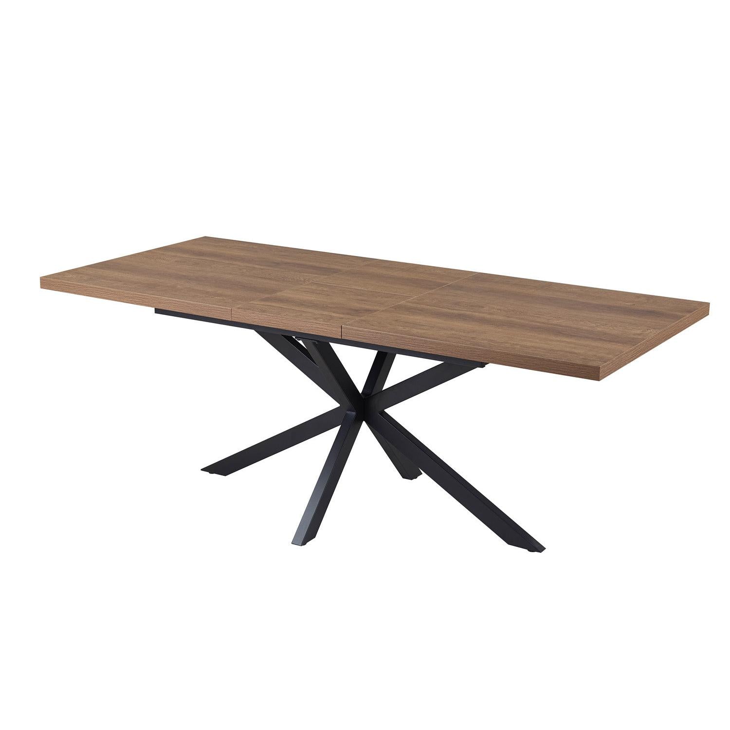 Esstisch Kos ausziehbar 160-200cm - Dunkelbraun-Esstisch ausziehbar-Rousseau-le canapé