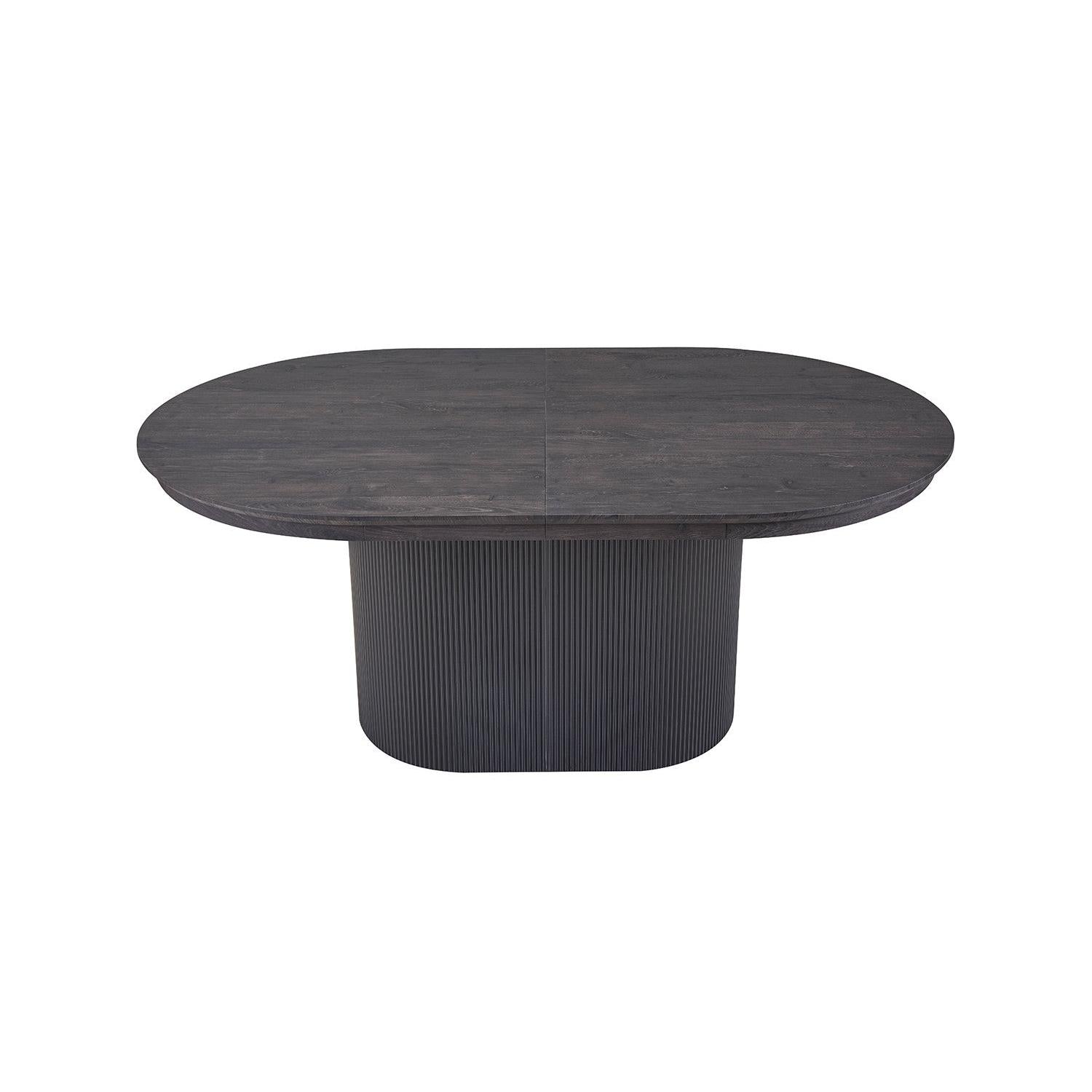 Esstisch Lagos ausziehbar 180-220 cm Oval - Dunkelbraun-Esstisch ausziehbar-Rousseau-le canapé