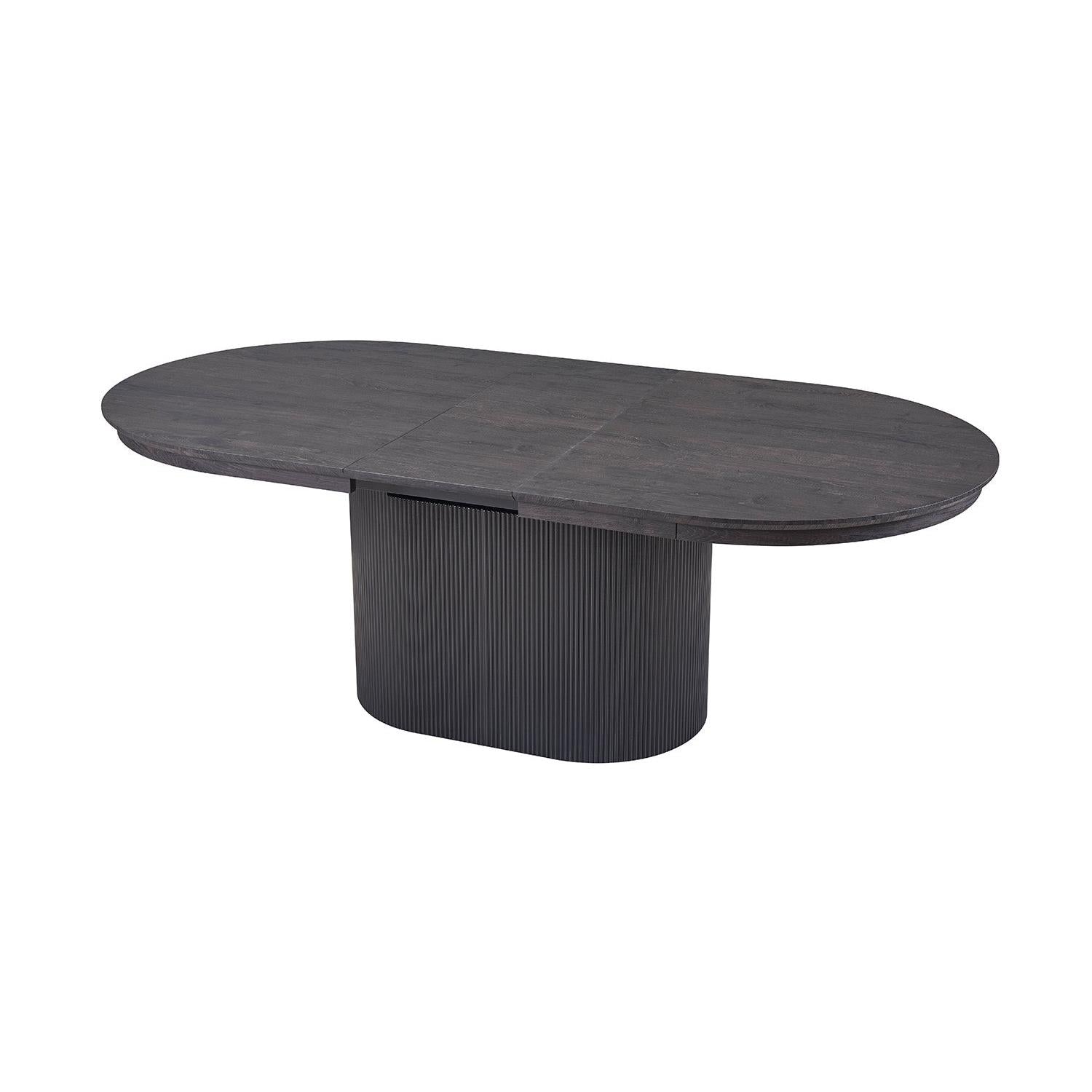 Esstisch Lagos ausziehbar 180-220 cm Oval - Dunkelbraun-Esstisch ausziehbar-Rousseau-le canapé