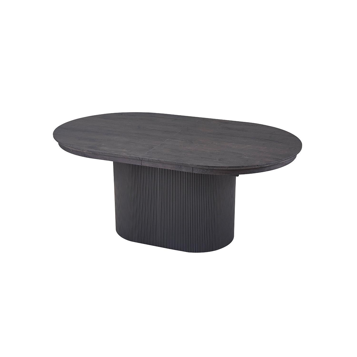Esstisch Lagos ausziehbar 180-220 cm Oval - Dunkelbraun-Esstisch ausziehbar-Rousseau-le canapé