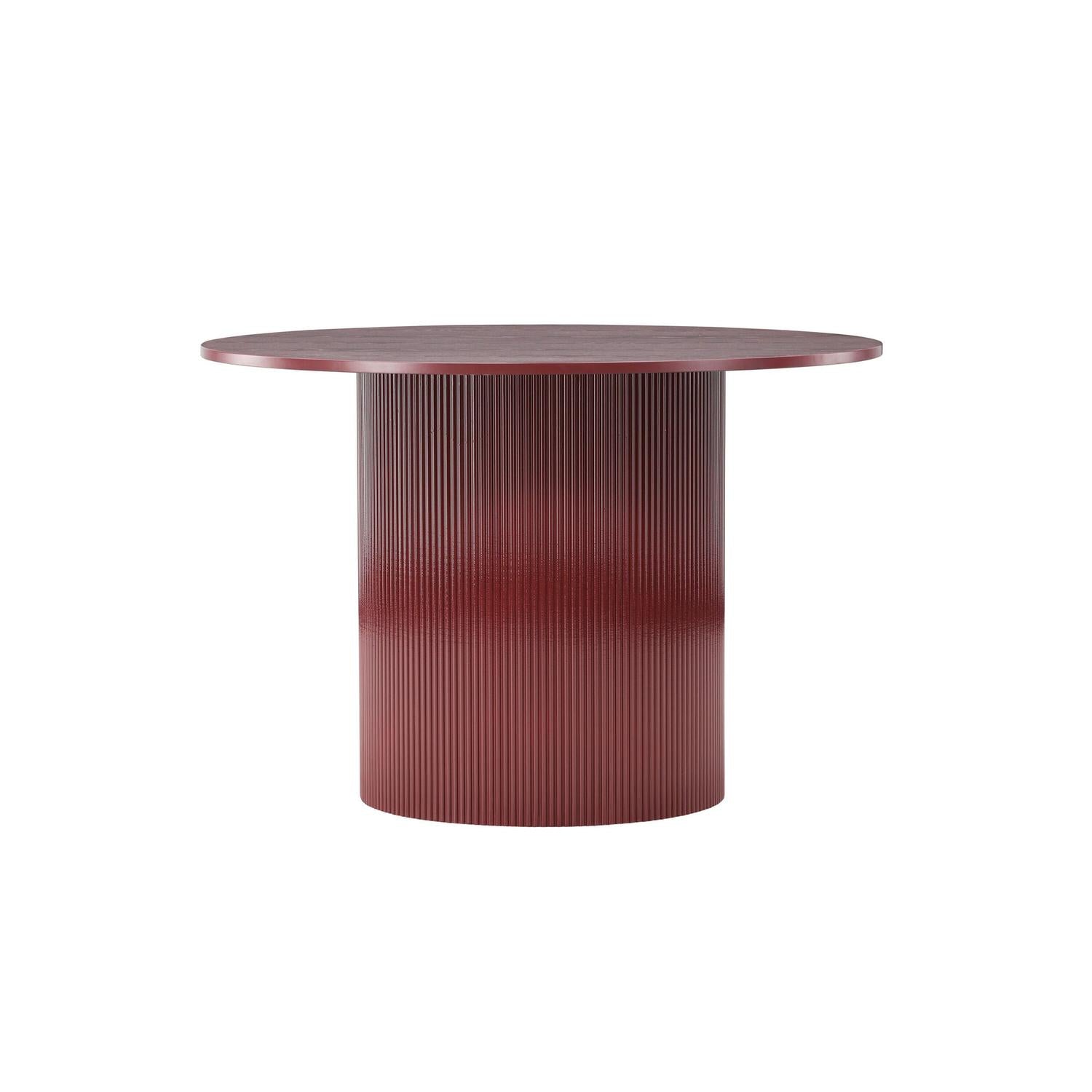 Esstisch Lenox Ø110cm - Burgunderrot-Esstisch Rund-Venture Home-le canapé
