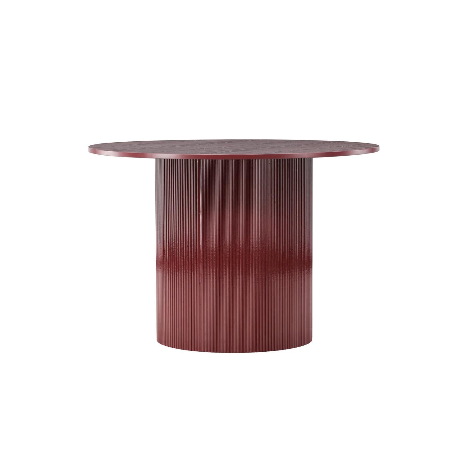Esstisch Lenox Ø110cm - Burgunderrot-Esstisch Rund-Venture Home-le canapé