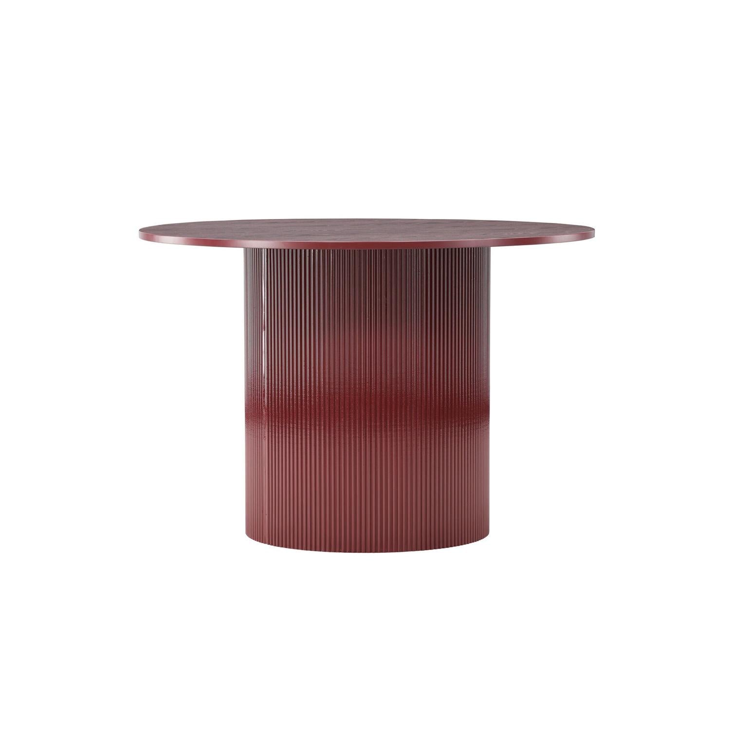 Esstisch Lenox Ø110cm - Burgunderrot-Esstisch Rund-Venture Home-le canapé