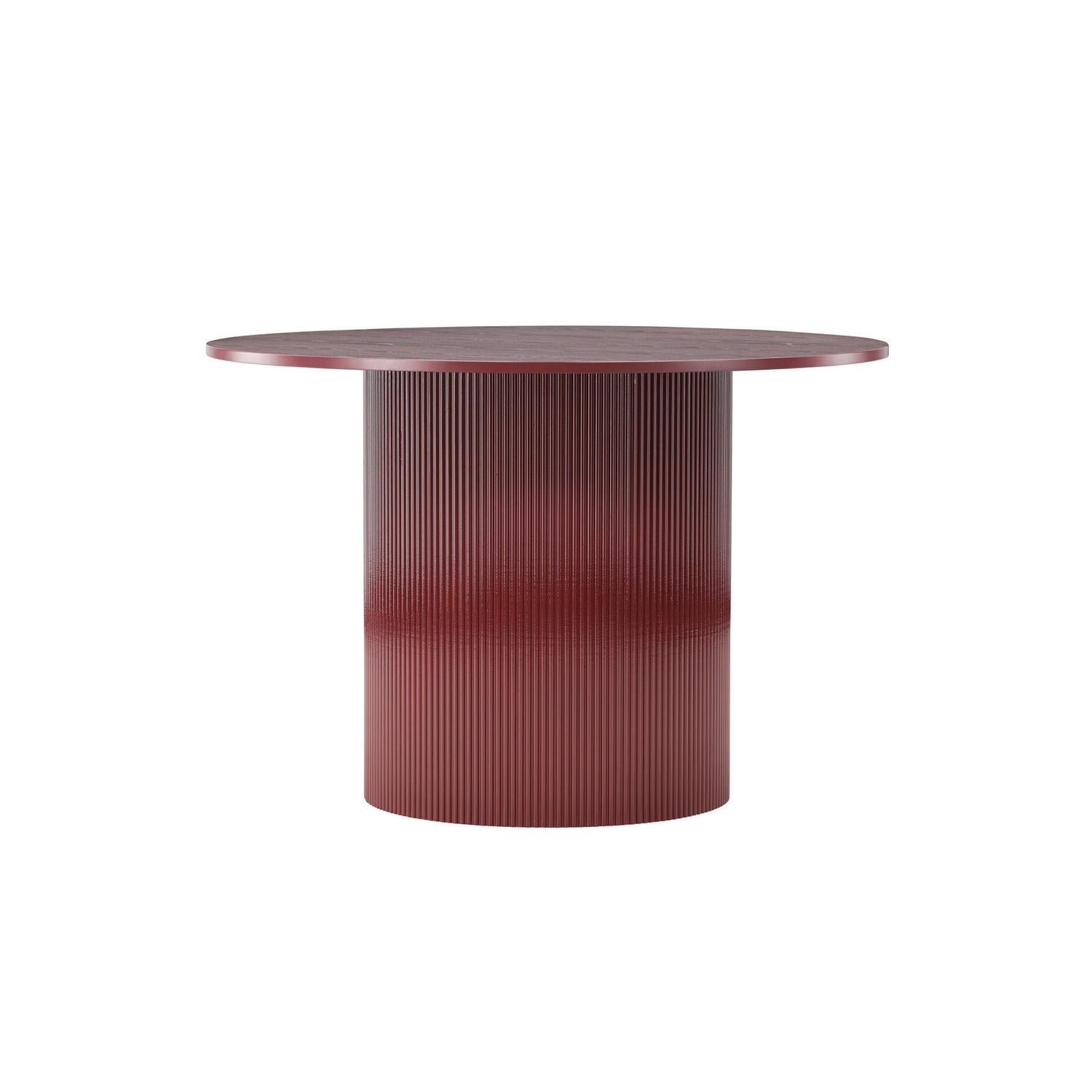 Esstisch Lenox Ø110cm - Burgunderrot-Esstisch Rund-Venture Home-le canapé