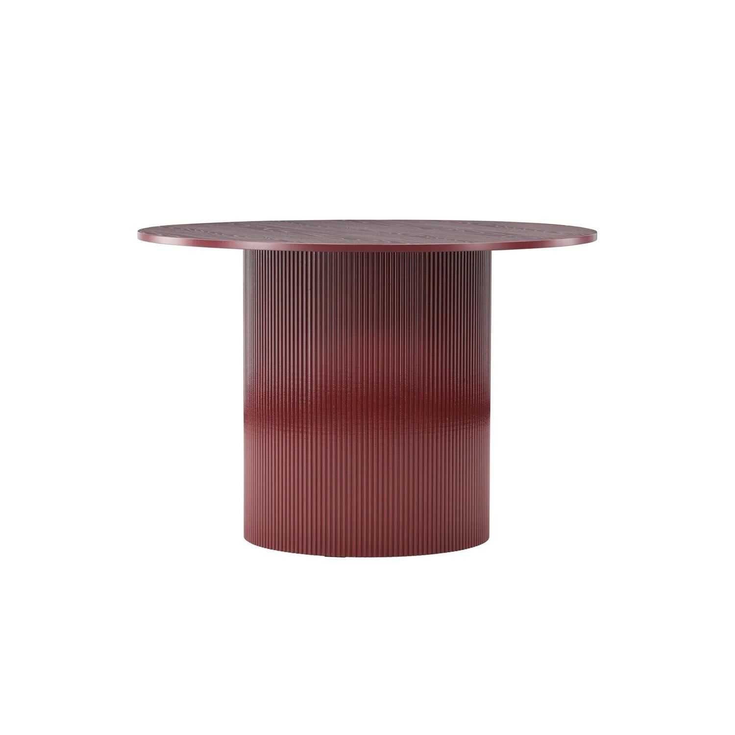 Esstisch Lenox Ø110cm - Burgunderrot-Esstisch Rund-Venture Home-le canapé