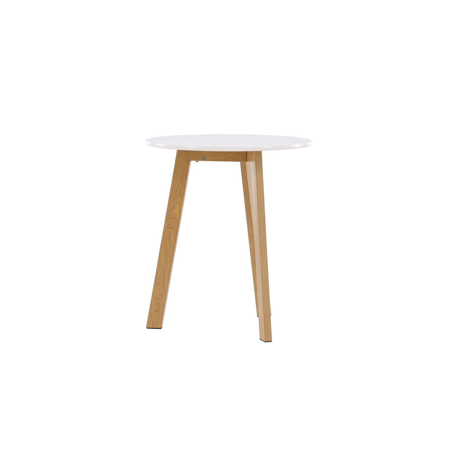 Esstisch Leonora Ø65cm - Weiß-Esstisch Rund-Venture Home-le canapé