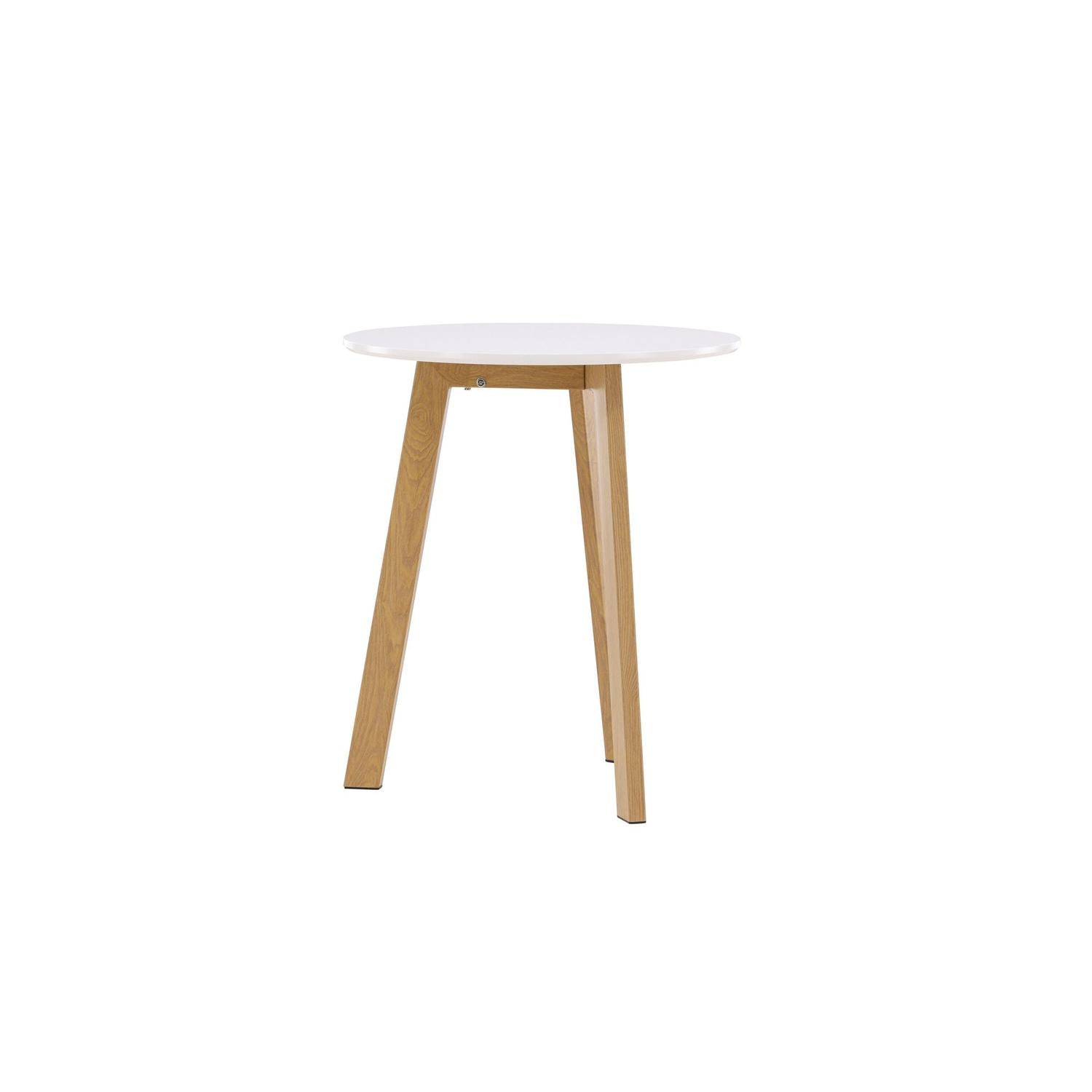 Esstisch Leonora Ø65cm - Weiß-Esstische Rund-Venture Home-le canapé