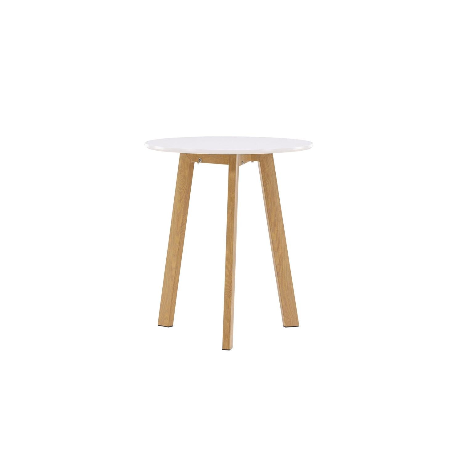 Esstisch Leonora Ø65cm - Weiß-Esstische Rund-Venture Home-le canapé