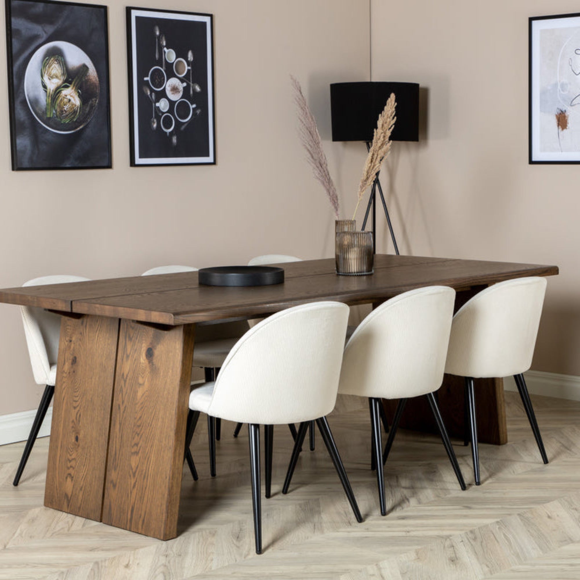 Esstisch Logger ausziehbar 210-310cm - Mokka-Esstische ausziehbar-Venture Home-le canapé