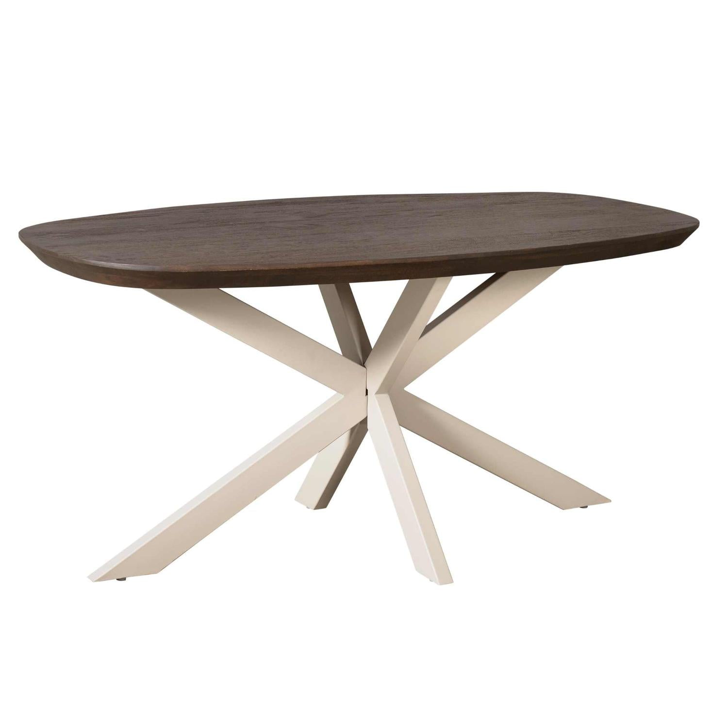 Esstisch Madison aus Mangoholz 160cm - Dunkelbraun-Esstische Oval-Starfurn-le canapé