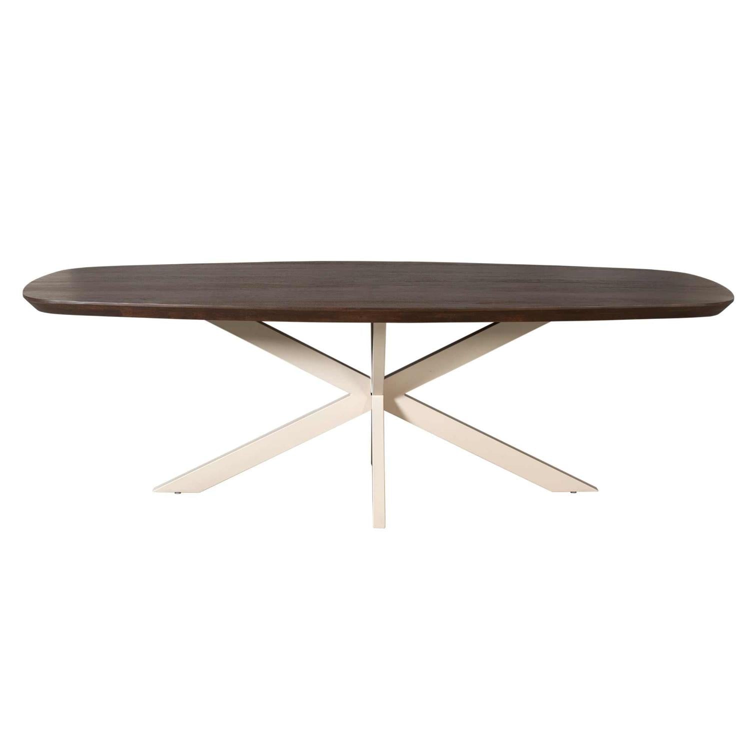 Esstisch Madison aus Mangoholz 200cm - Dunkelbraun-Esstische Oval-Starfurn-le canapé