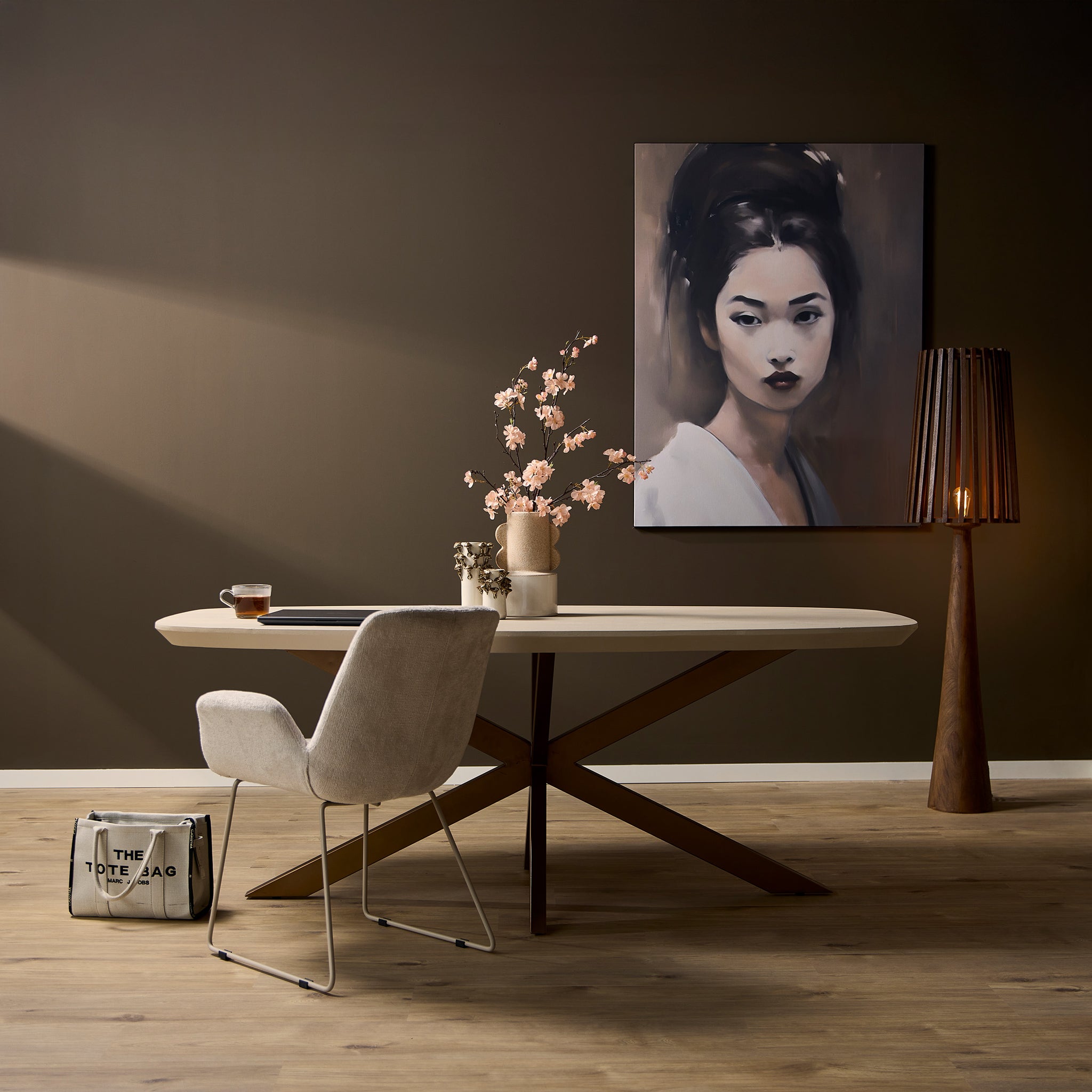 Esstisch Madison aus Mangoholz 200cm - Sandbraun-Esstische Oval-Starfurn-le canapé