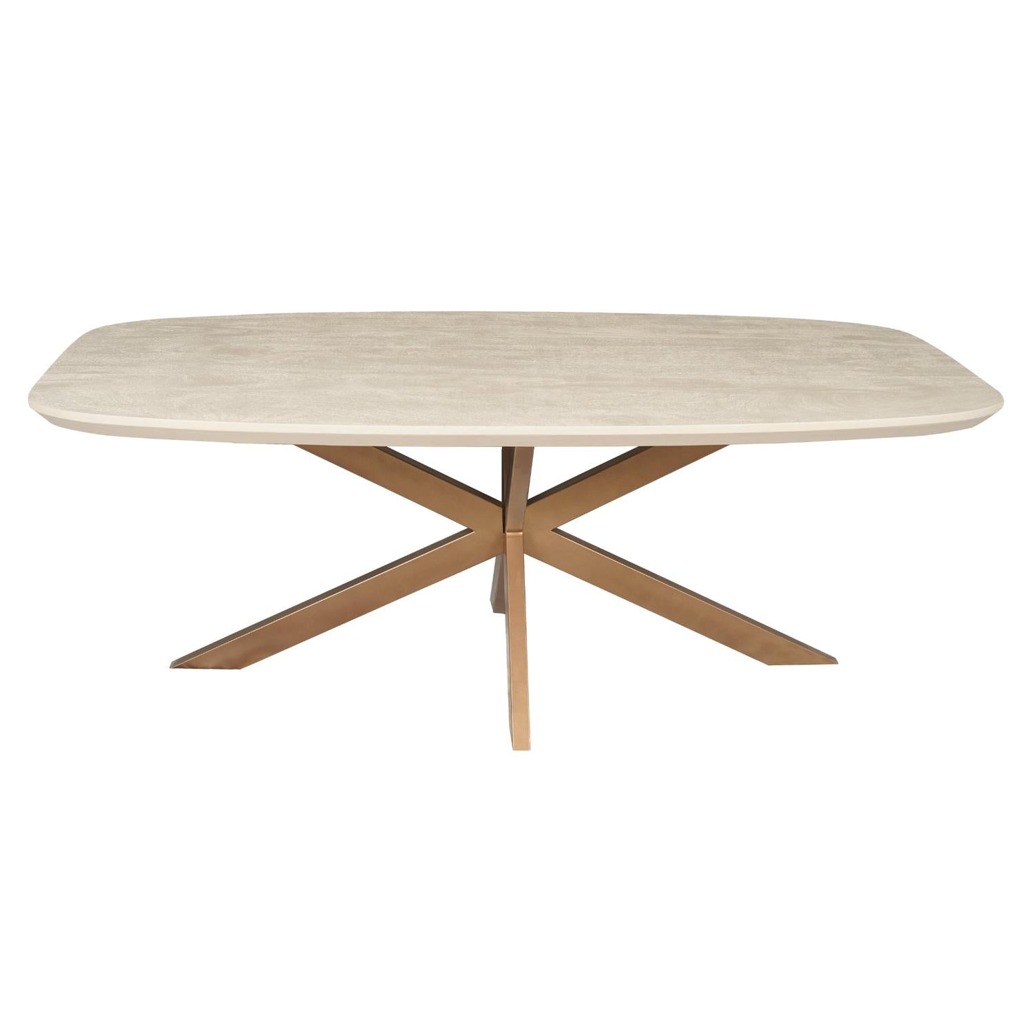 Esstisch Madison aus Mangoholz 200cm - Sandbraun-Esstische Oval-Starfurn-le canapé