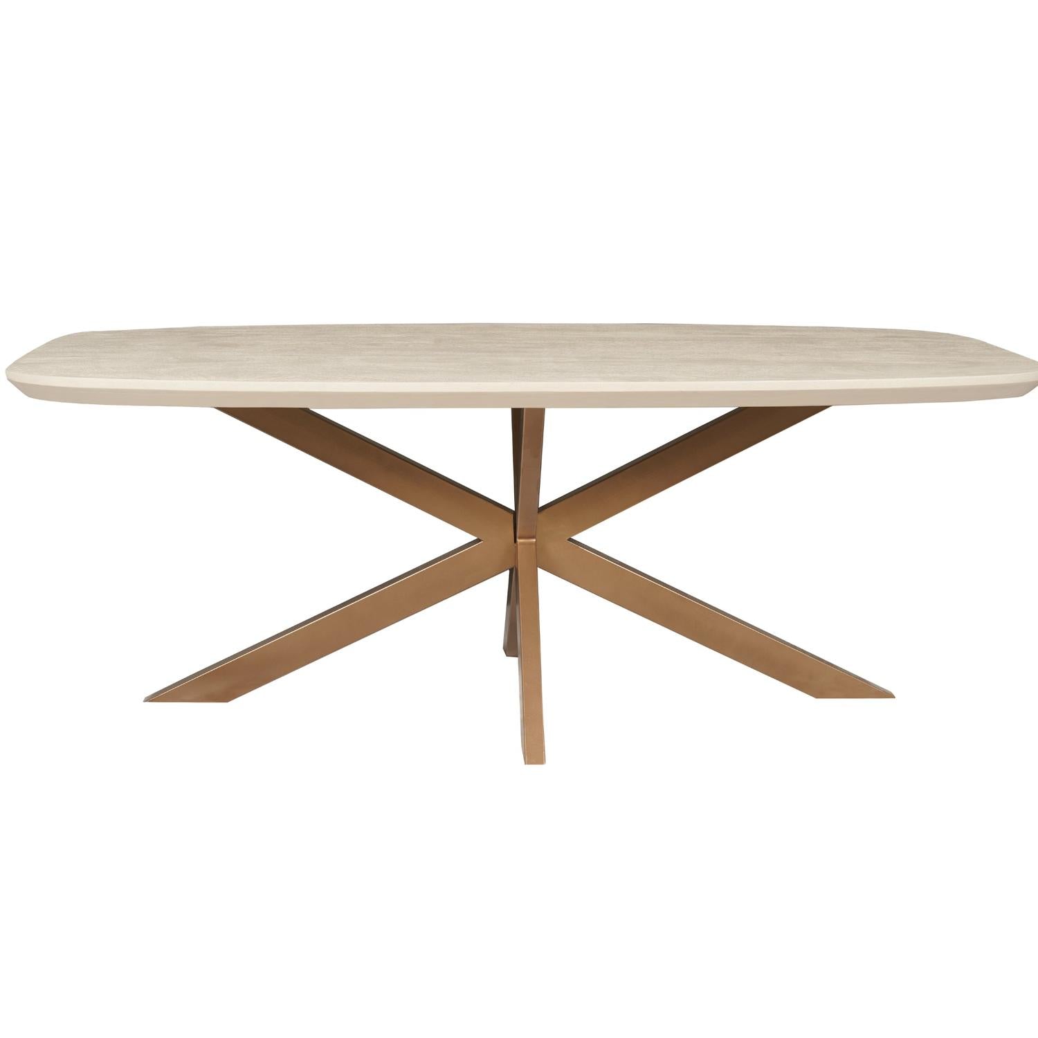 Esstisch Madison aus Mangoholz 240cm - Sandbraun-Esstische Oval-Starfurn-le canapé