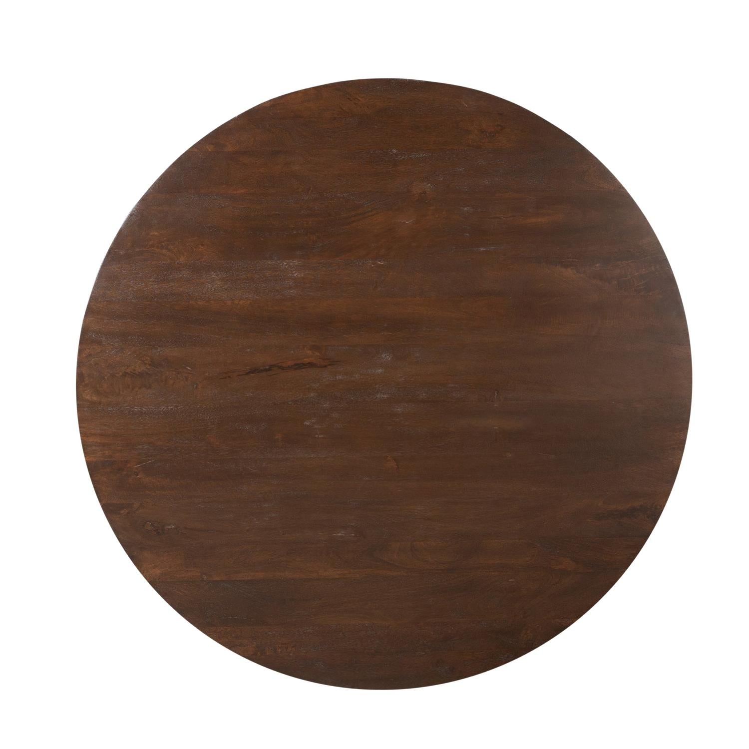 Esstisch Madison aus Mangoholz Ø150cm - Dunkelbraun-Esstische Rund-Starfurn-le canapé