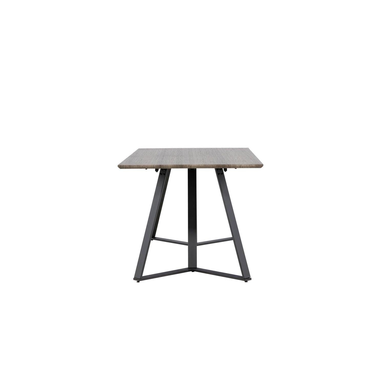 Esstisch Marina 180*90cm - Mokka/Schwarz-Esstisch Rechteckig-Venture Home-le canapé