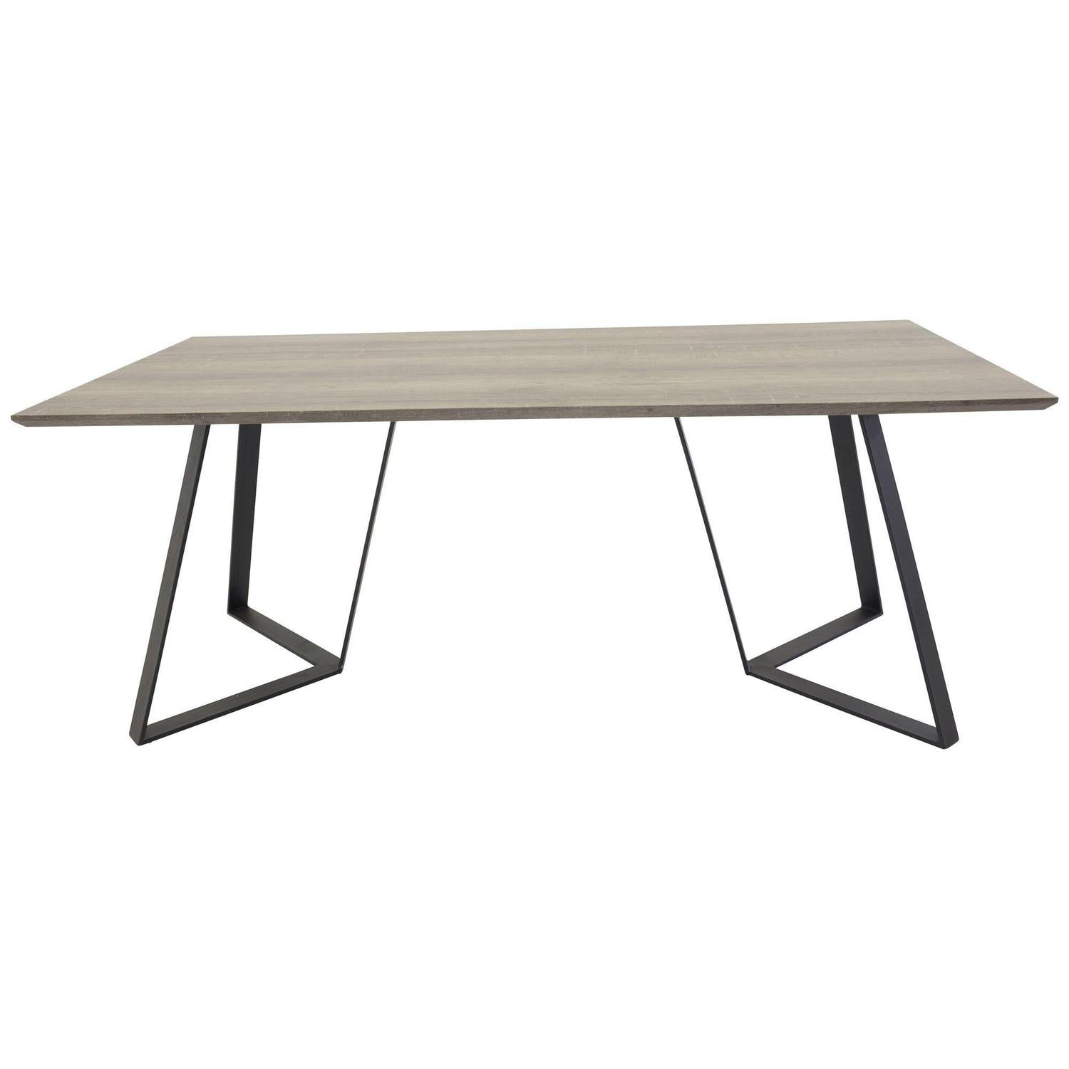 Esstisch Marina 180*90cm - Mokka/Schwarz-Esstische Rechteckig-Venture Home-le canapé