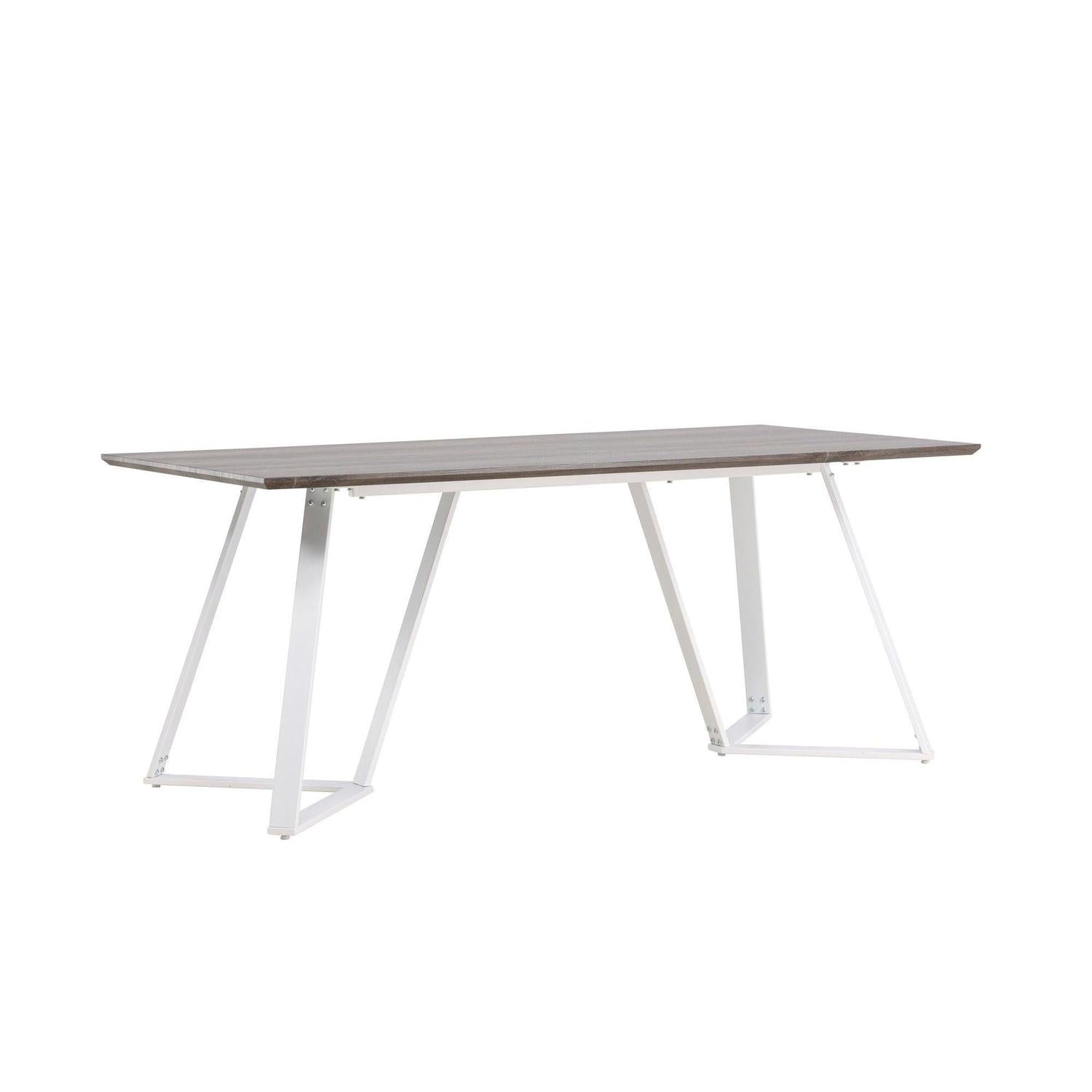 Esstisch Marina 180*90cm - Mokka/Weiß-Esstische Rechteckig-Venture Home-le canapé