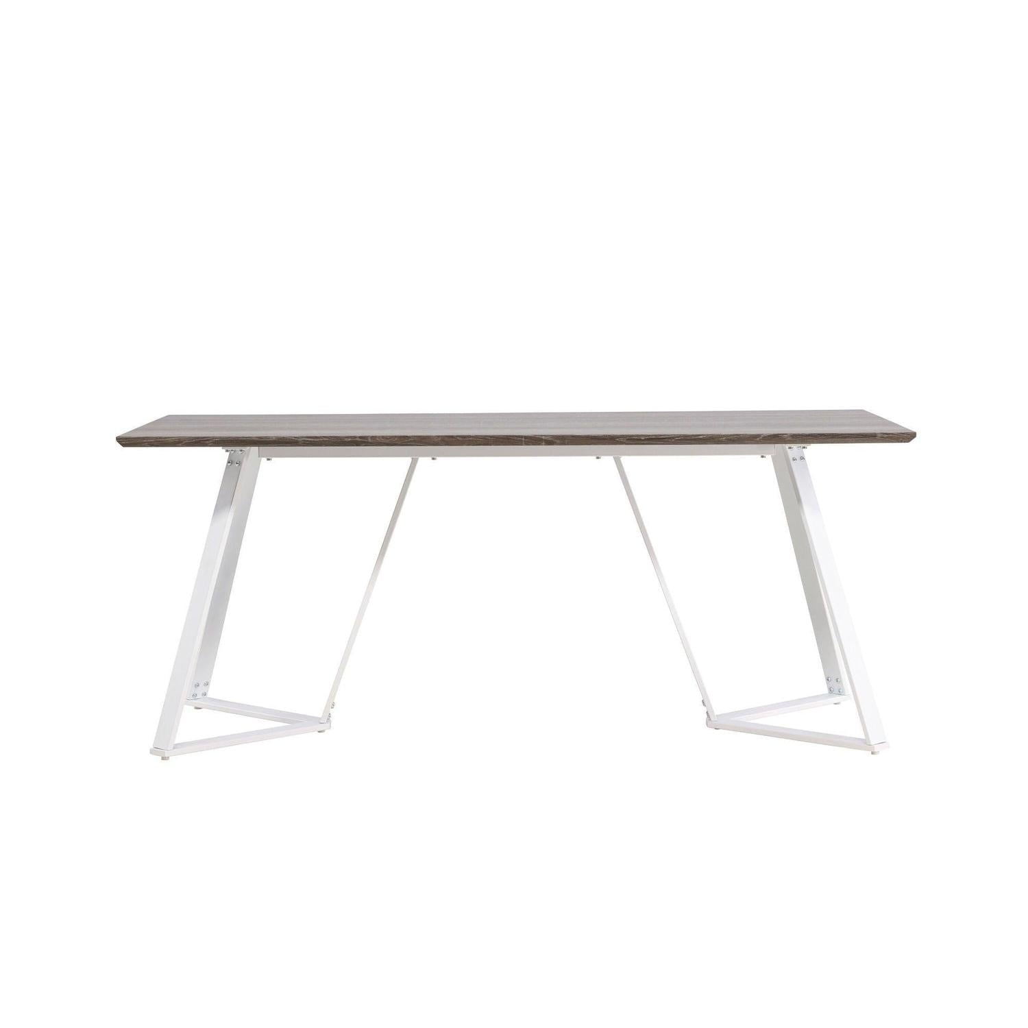 Esstisch Marina 180*90cm - Mokka/Weiß-Esstische Rechteckig-Venture Home-le canapé