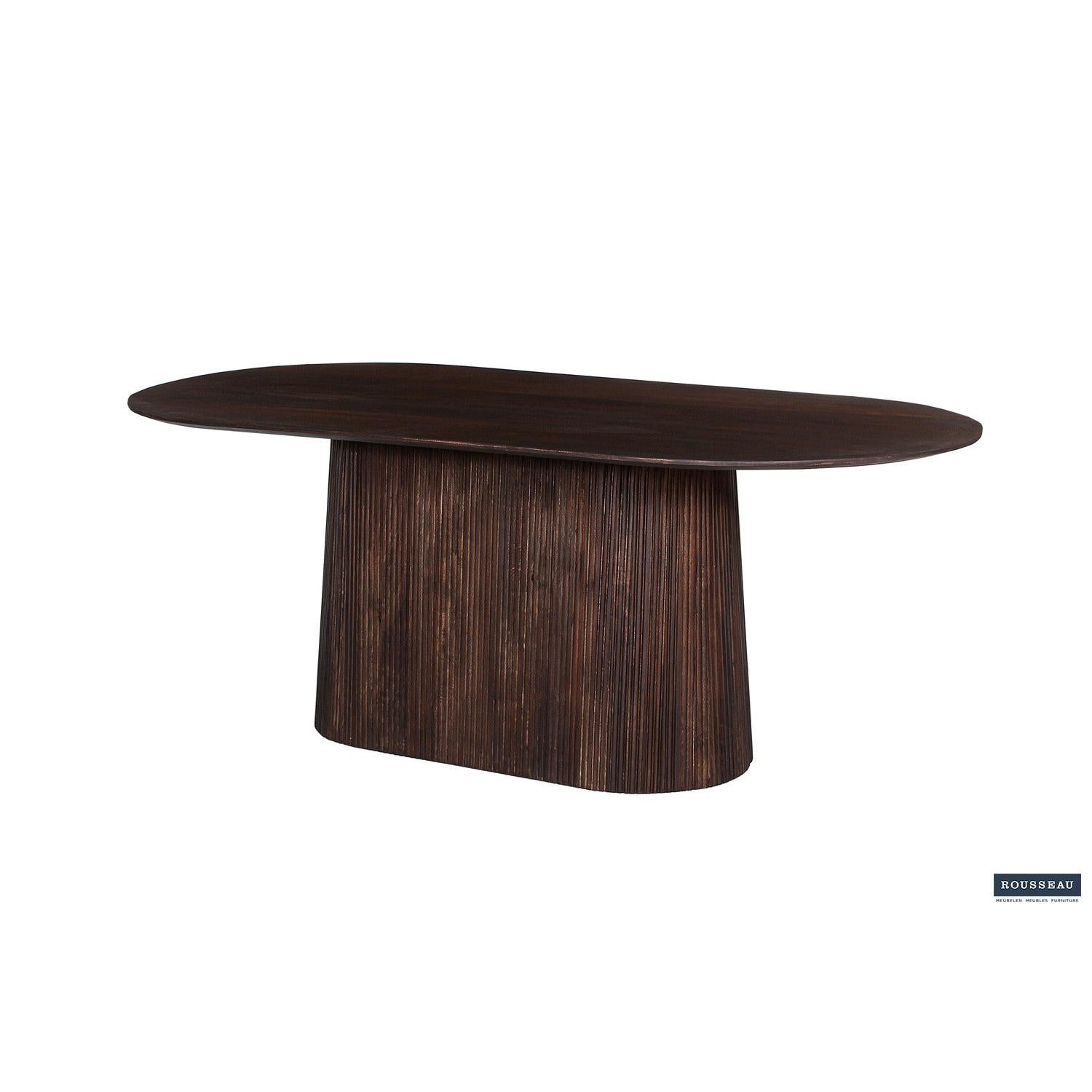 Esstisch Miguel Oval 200cm - Dunkelbraun-Esstisch Oval-Rousseau-le canapé