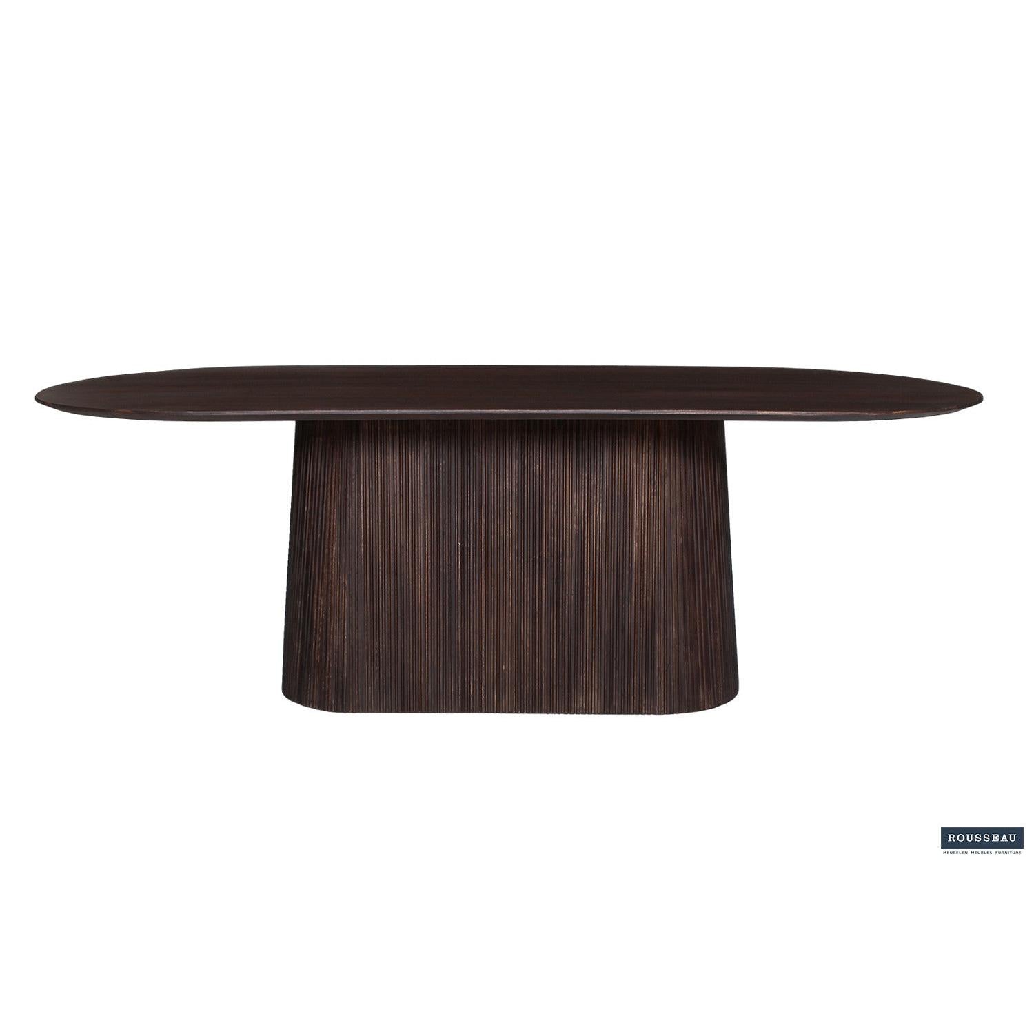 Esstisch Miguel Oval 230cm - Dunkelbraun-Esstisch Oval-Rousseau-le canapé