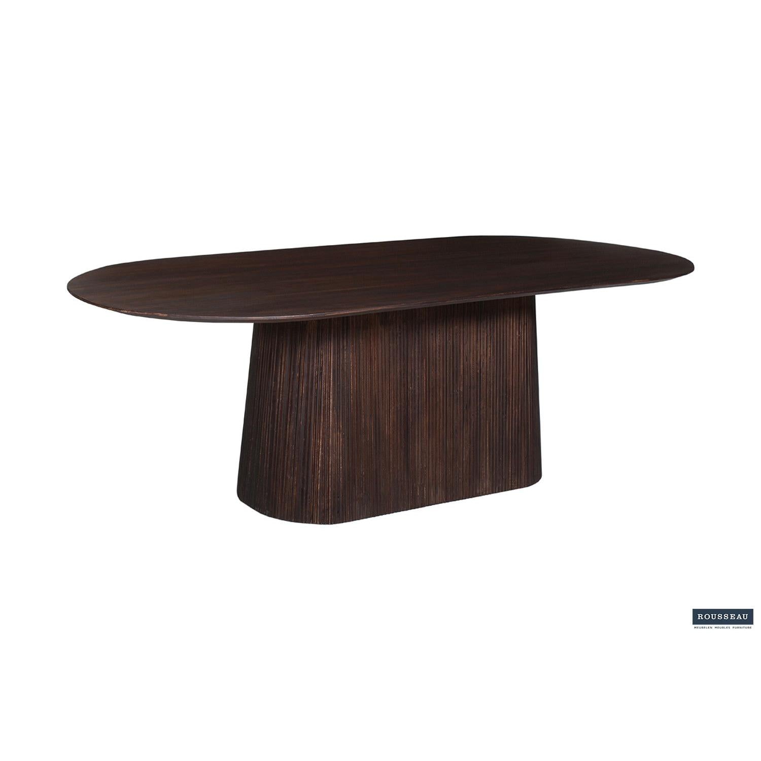 Esstisch Miguel Oval 230cm - Dunkelbraun-Esstisch Oval-Rousseau-le canapé