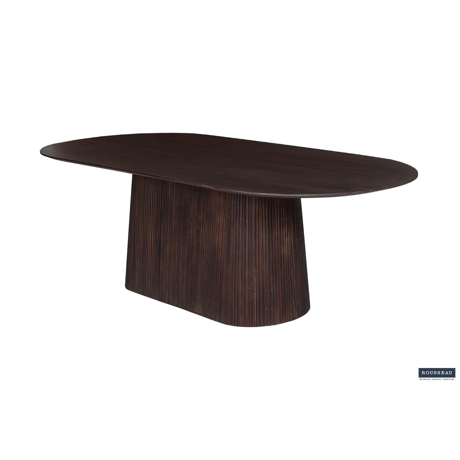 Esstisch Miguel Oval 230cm - Dunkelbraun-Esstisch Oval-Rousseau-le canapé