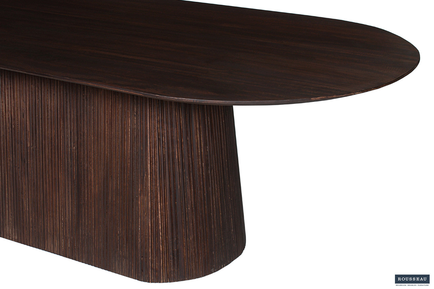 Esstisch Miguel Oval 230cm - Dunkelbraun-Esstisch Oval-Rousseau-le canapé