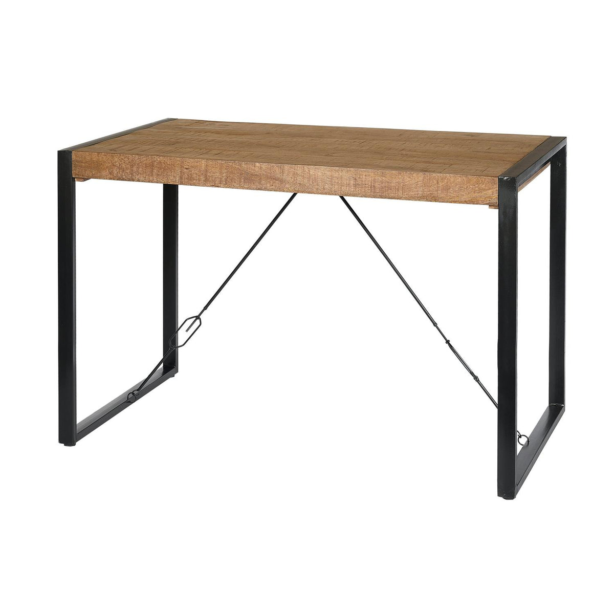 Esstisch Nairobi 140cm aus Massivholz - Braun-Esstische Rechteckig-Livingfurn-le canapé