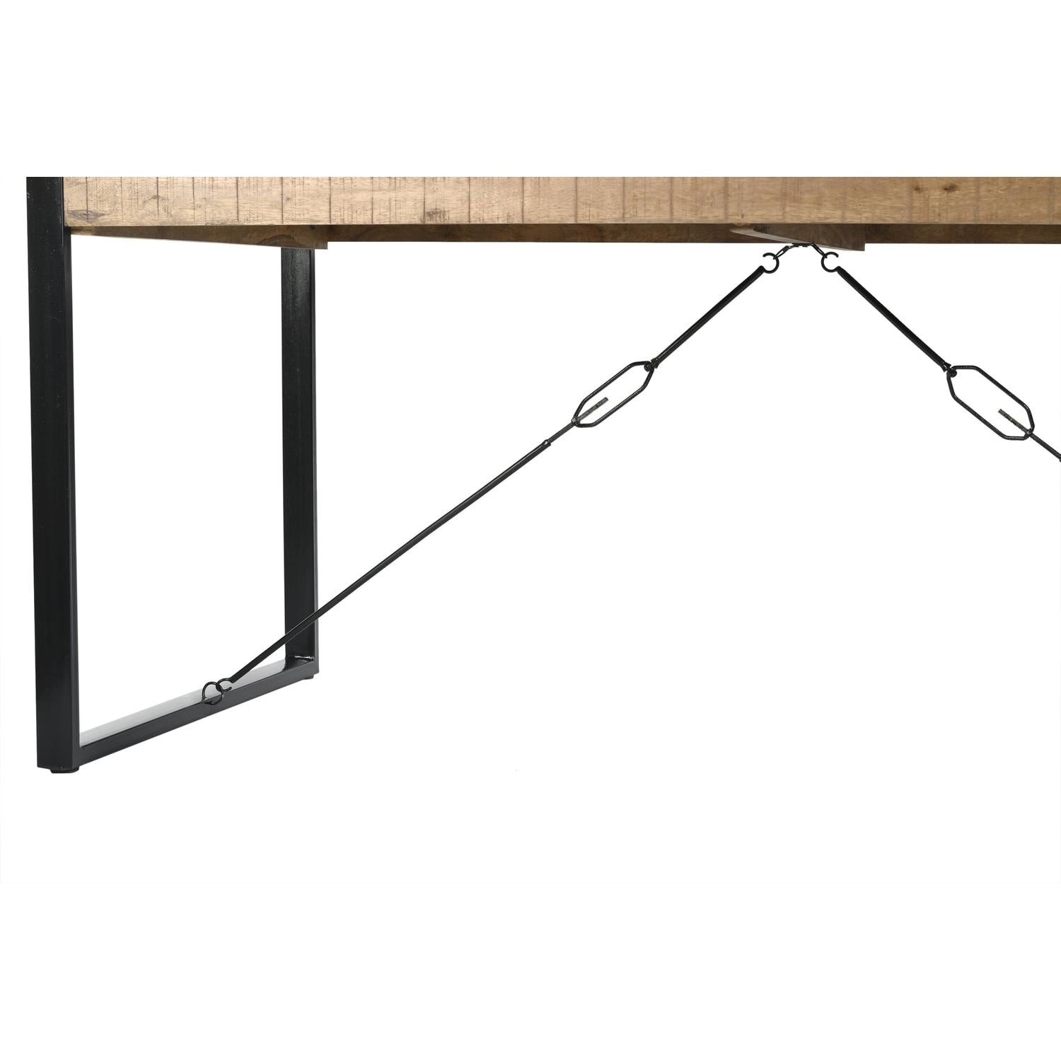 Esstisch Nairobi aus Mangoholz 220cm - Natur-Esstische Rechteckig-Livingfurn-le canapé