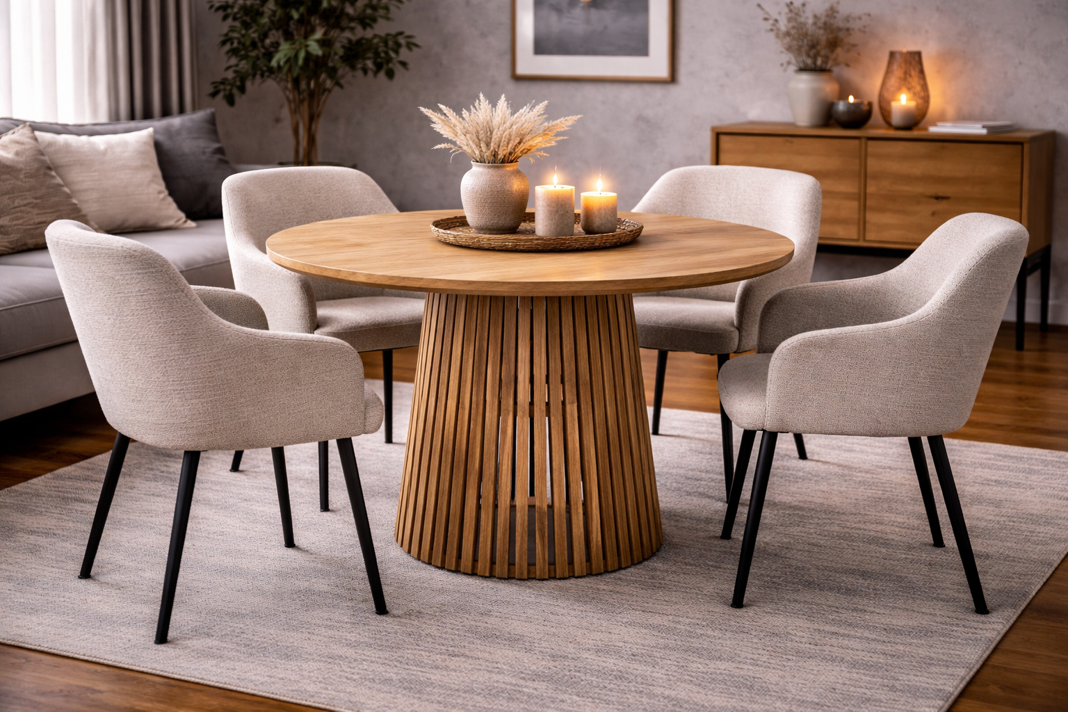 Esstisch Nara Ø120cm - Natur-Esstische Rund-Benoa-le canapé