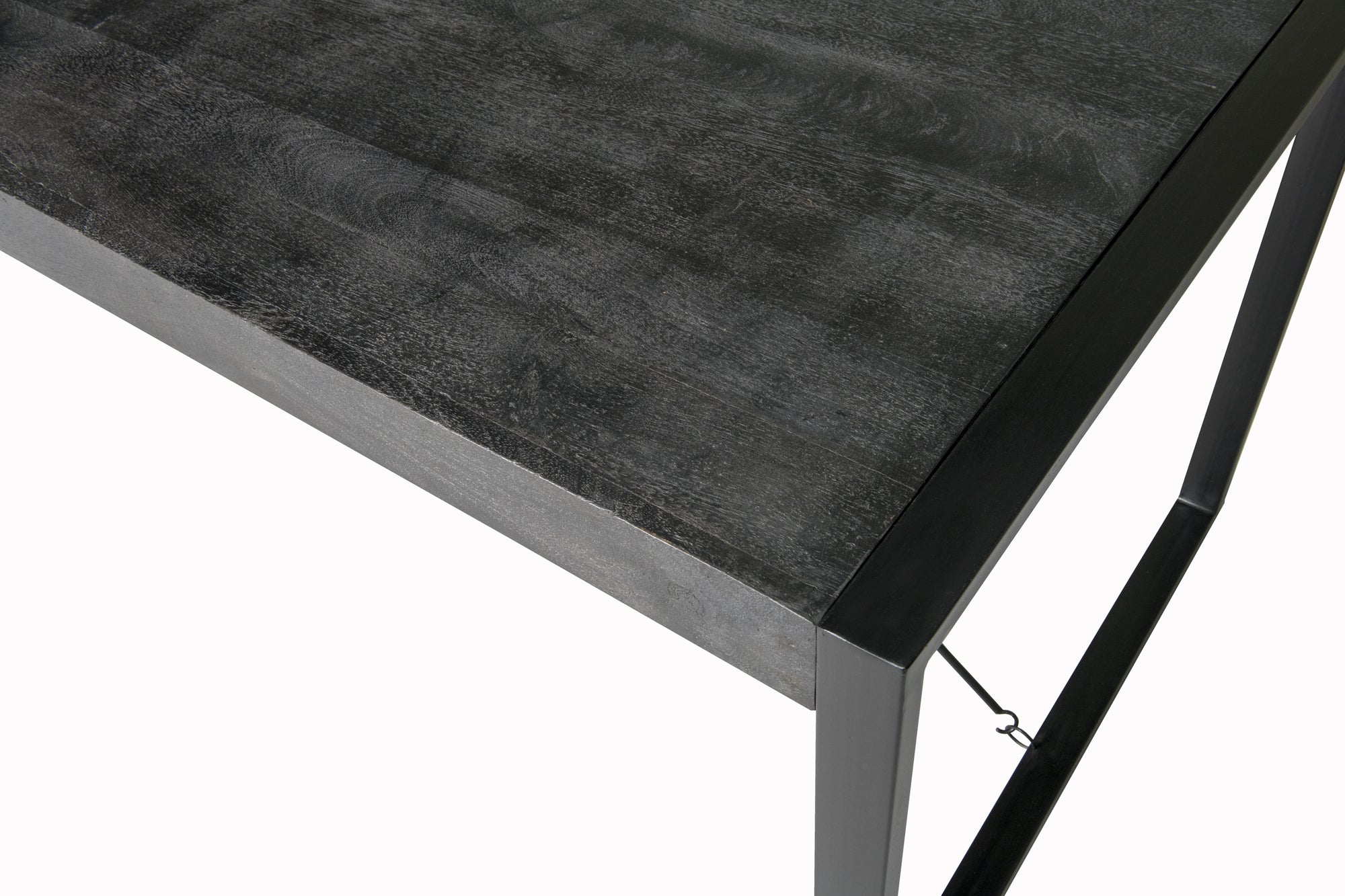 Esstisch Norris aus Mangoholz 180cm - Schwarz-Esstische Rechteckig-Livingfurn-le canapé
