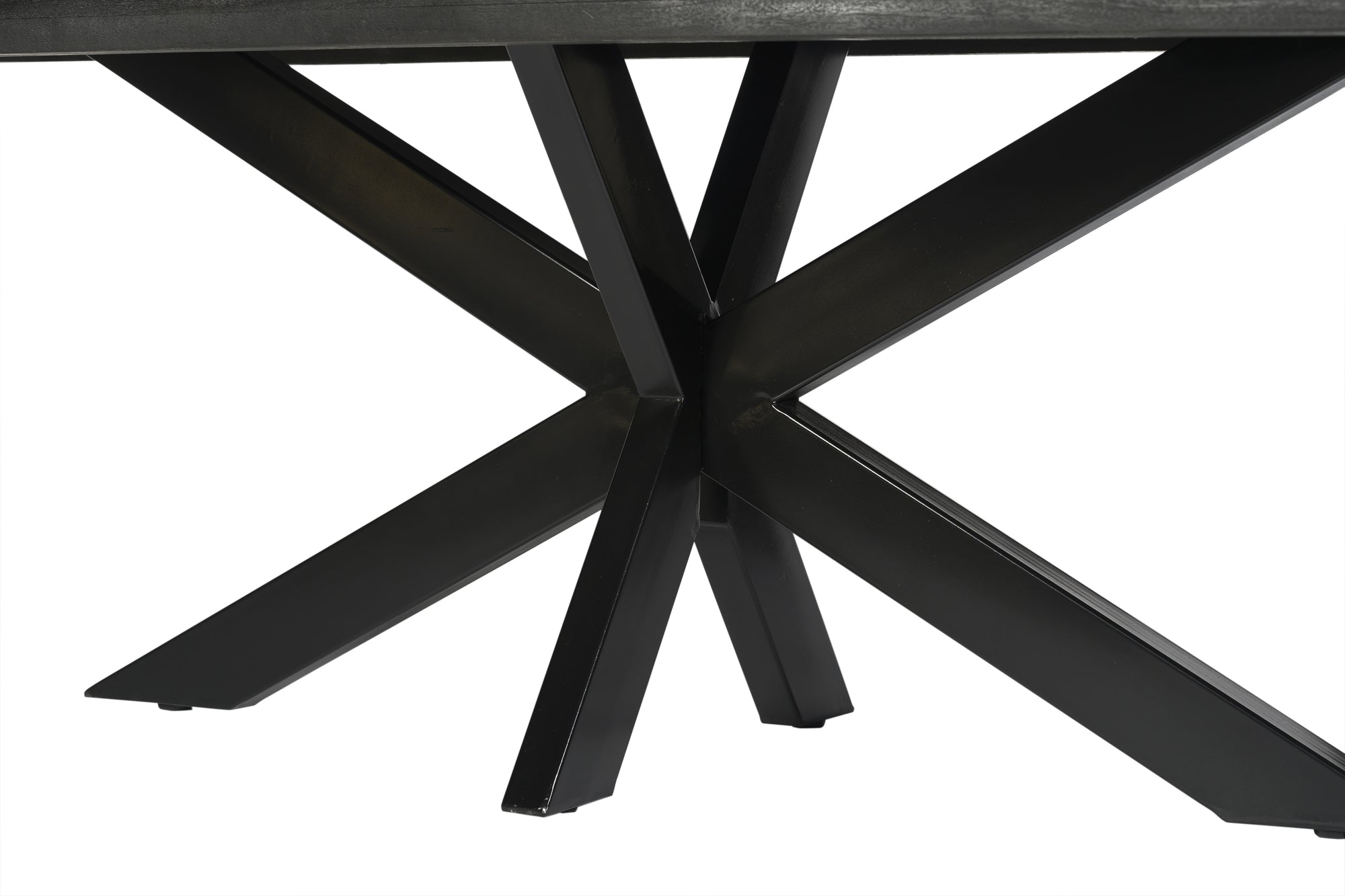 Esstisch Norris aus Mangoholz 200cm - Schwarz-Esstische Rechteckig-Livingfurn-le canapé