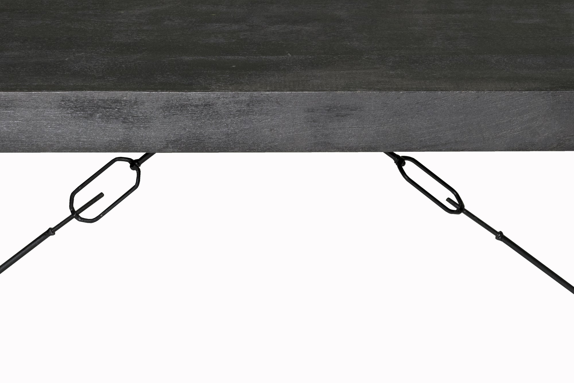 Esstisch Norris aus Mangoholz 200cm - Schwarz-Esstische Rechteckig-Livingfurn-le canapé