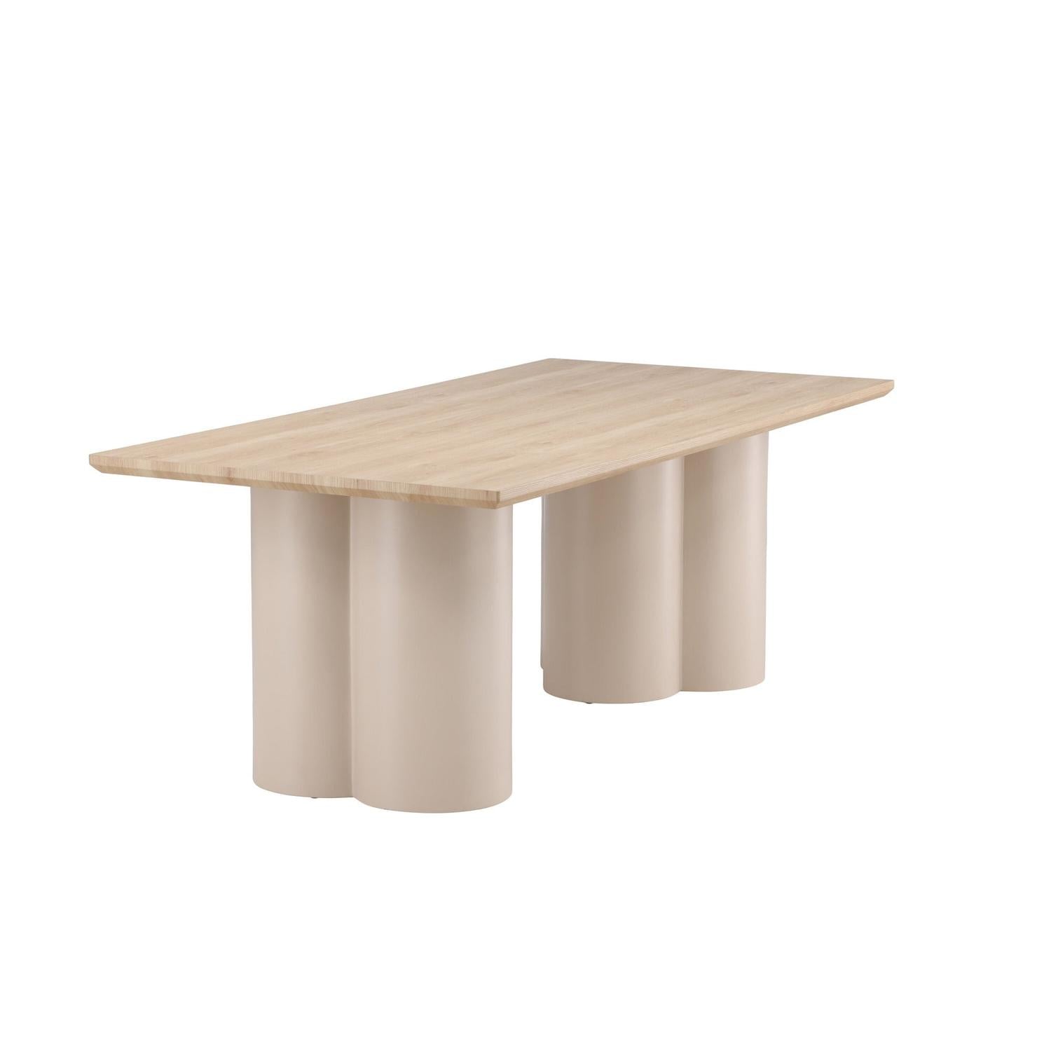 Esstisch Olivia 210*100cm - Cremeweiß-Esstisch Rechteckig-Venture Home-le canapé