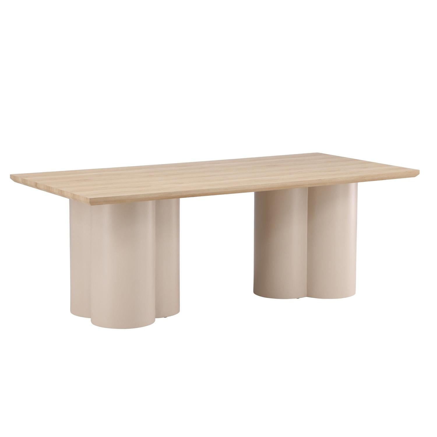 Esstisch Olivia 210*100cm - Cremeweiß-Esstisch Rechteckig-Venture Home-le canapé