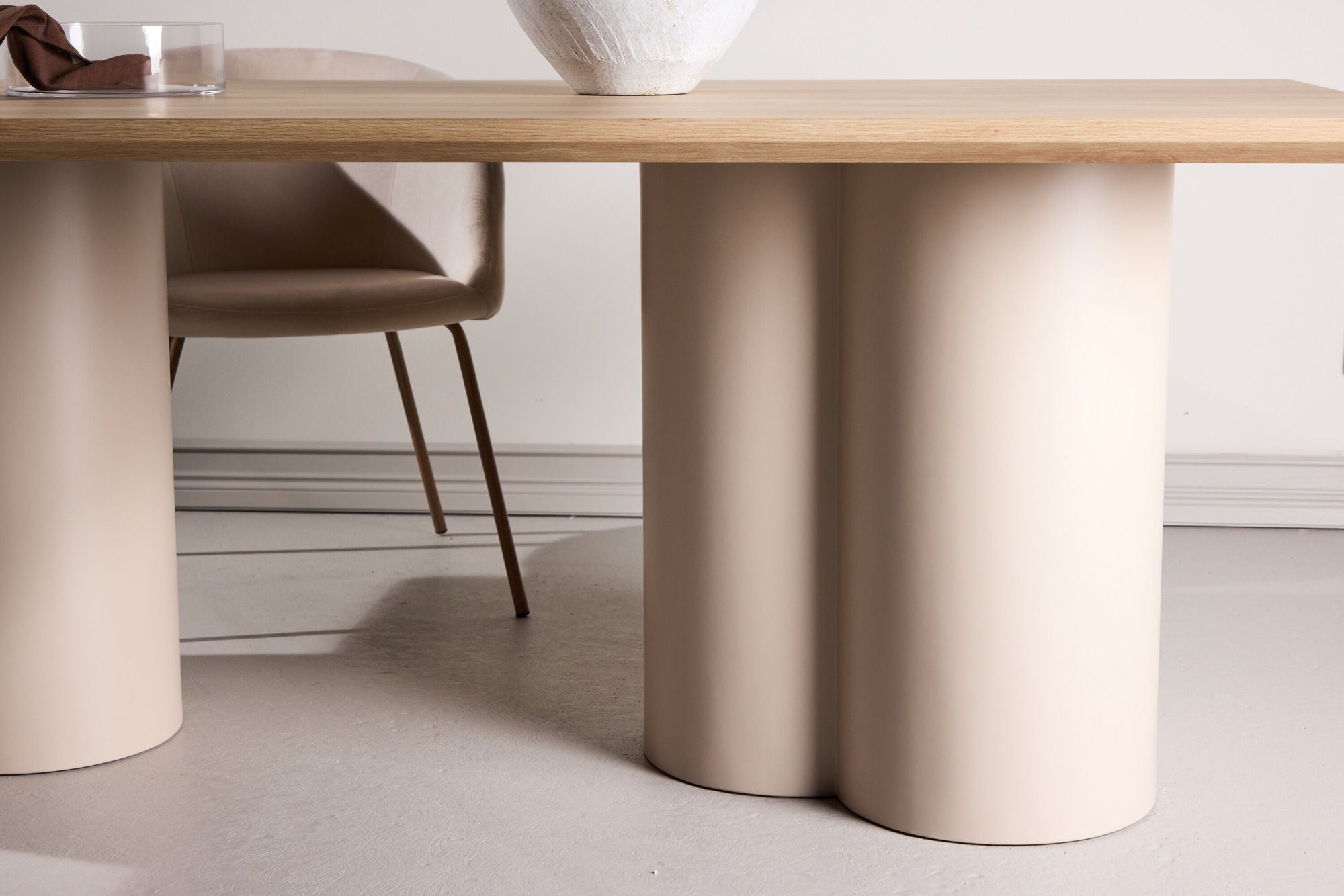 Esstisch Olivia 210*100cm - Cremeweiß-Esstisch Rechteckig-Venture Home-le canapé