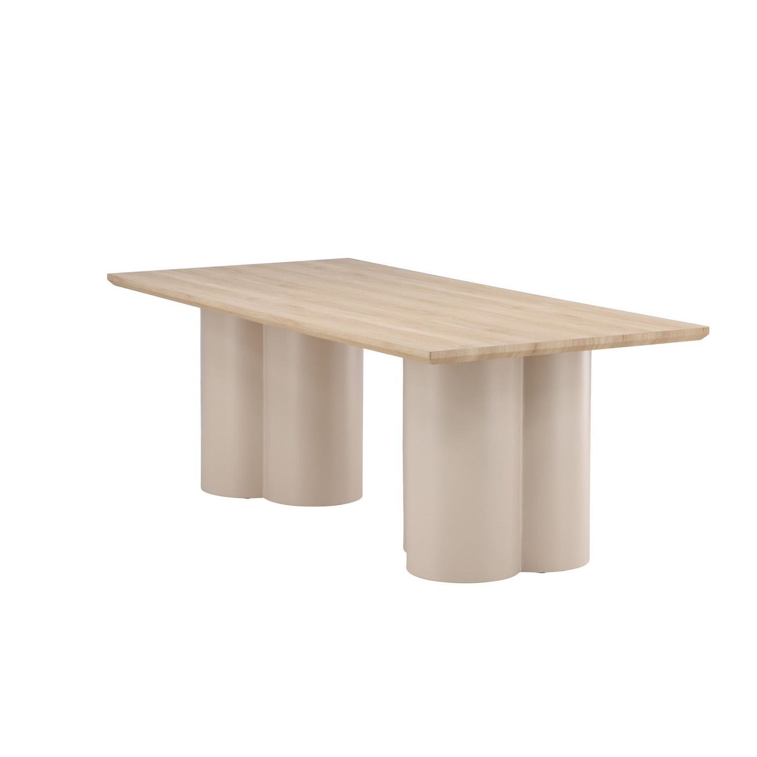 Esstisch Olivia 210*100cm - Cremeweiß-Esstisch Rechteckig-Venture Home-le canapé